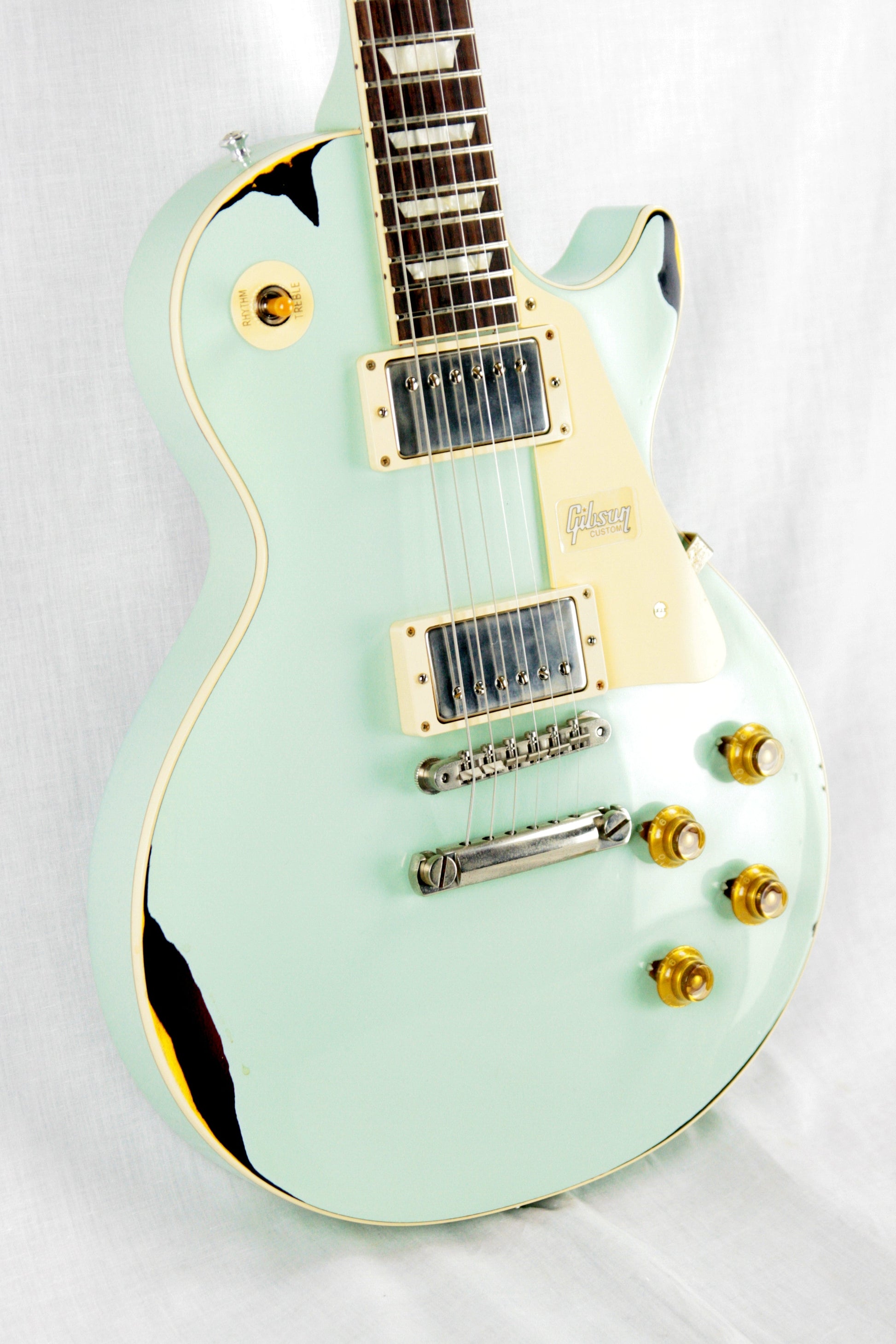 1958 Gibson Custom Shop AGED 58 Les Paul Reissue Kerry Green Over Dark Burst R8 Painted Over