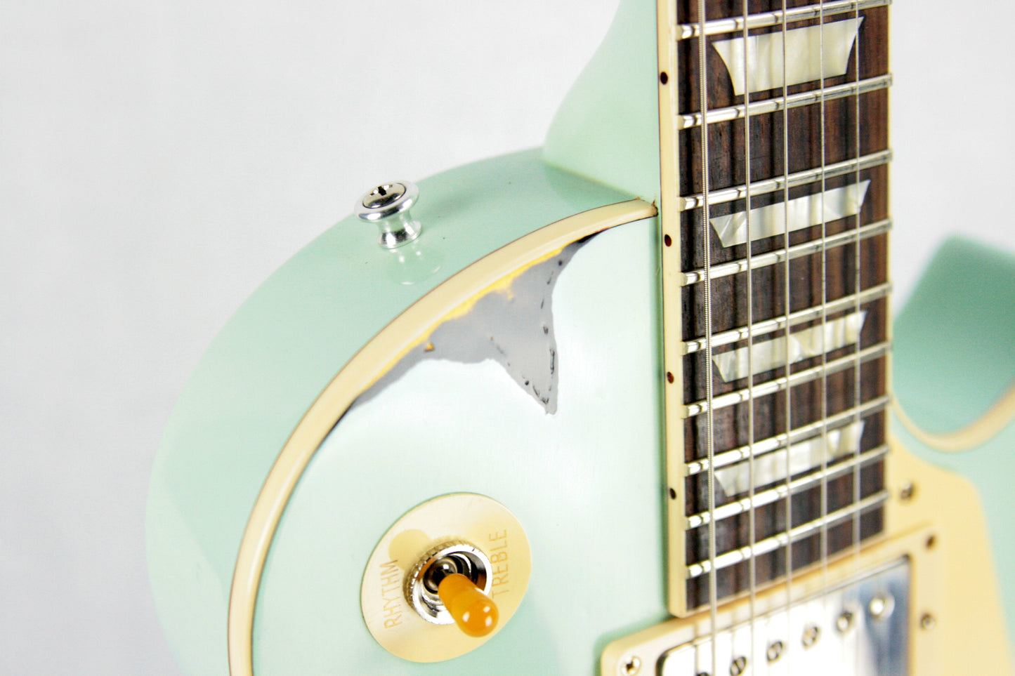 1958 Gibson Custom Shop AGED 58 Les Paul Reissue Kerry Green Over Dark Burst R8 Painted Over