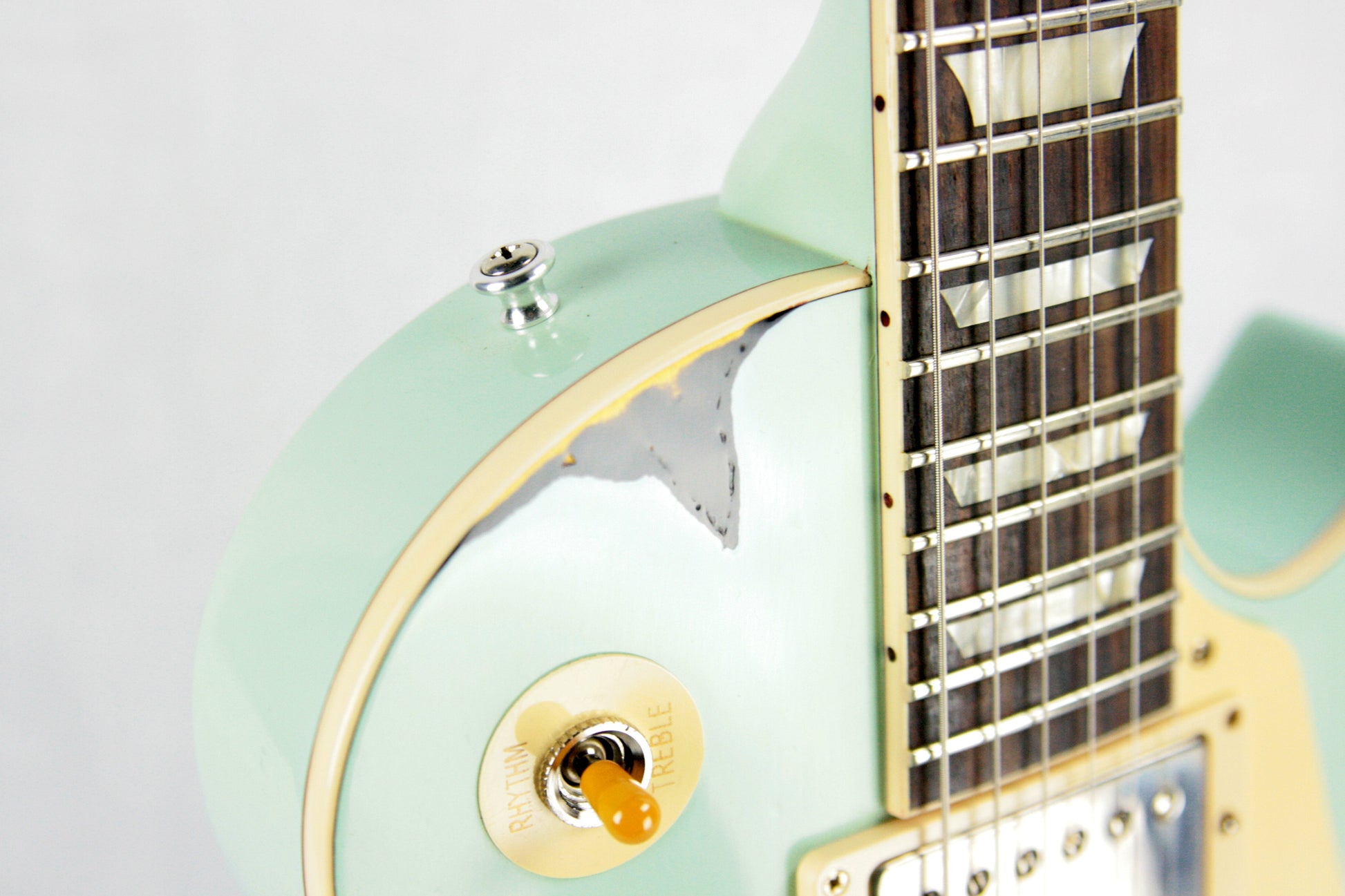 1958 Gibson Custom Shop AGED 58 Les Paul Reissue Kerry Green Over Dark Burst R8 Painted Over