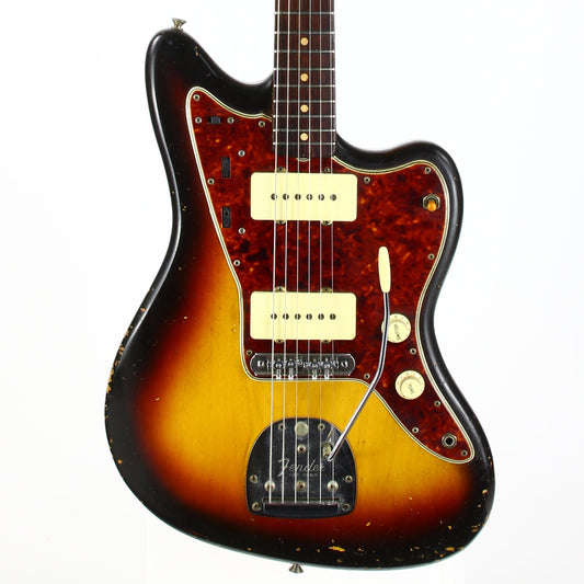 1961 Fender Jazzmaster Sunburst Vintage | 100% Original & Hard Case, Slab Board Neck, Offset Guitar