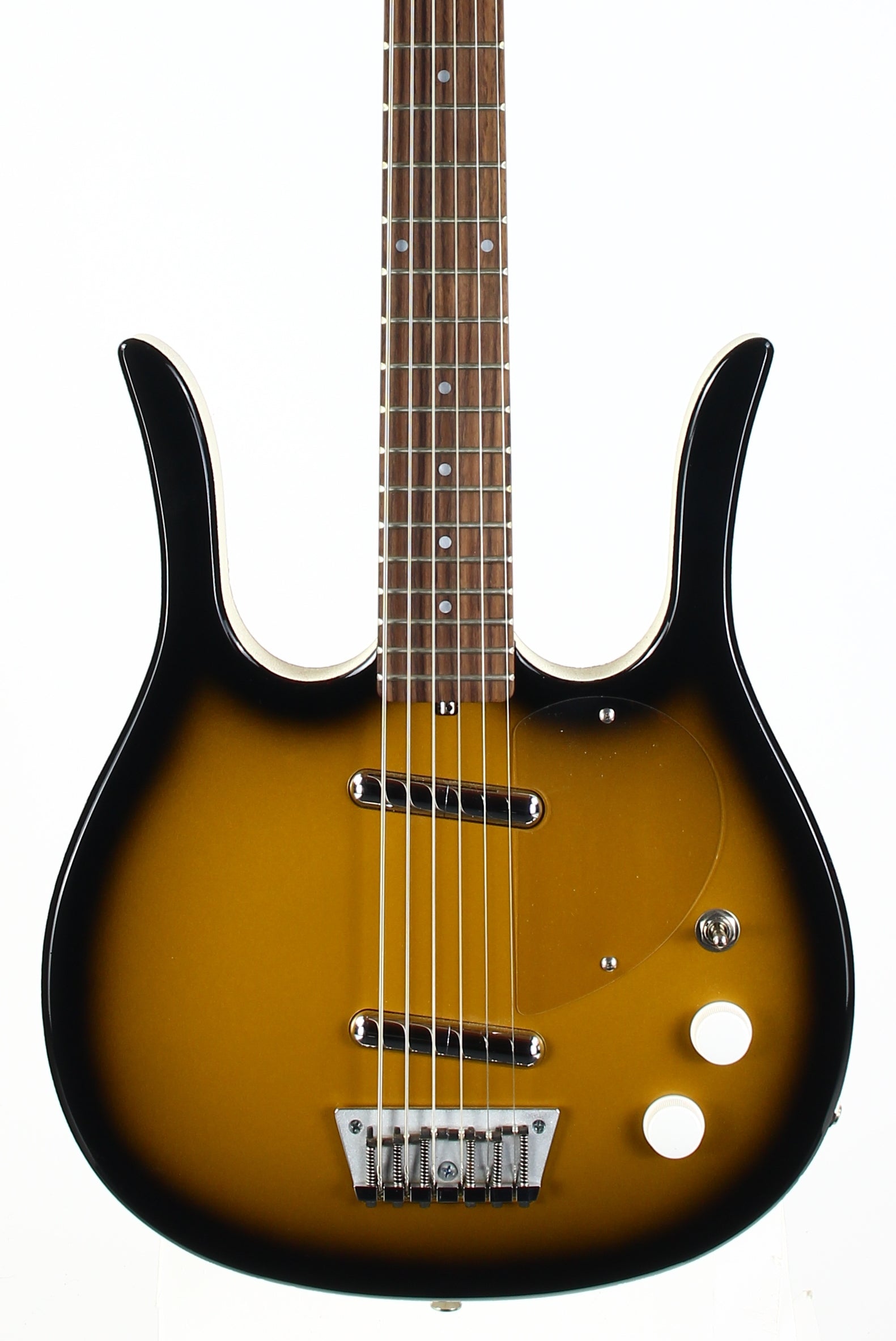 Jerry Jones USA Neptune Longhorn Baritone Bass Guitar VI 6-String Guitar | ONE OFF Gold Burst