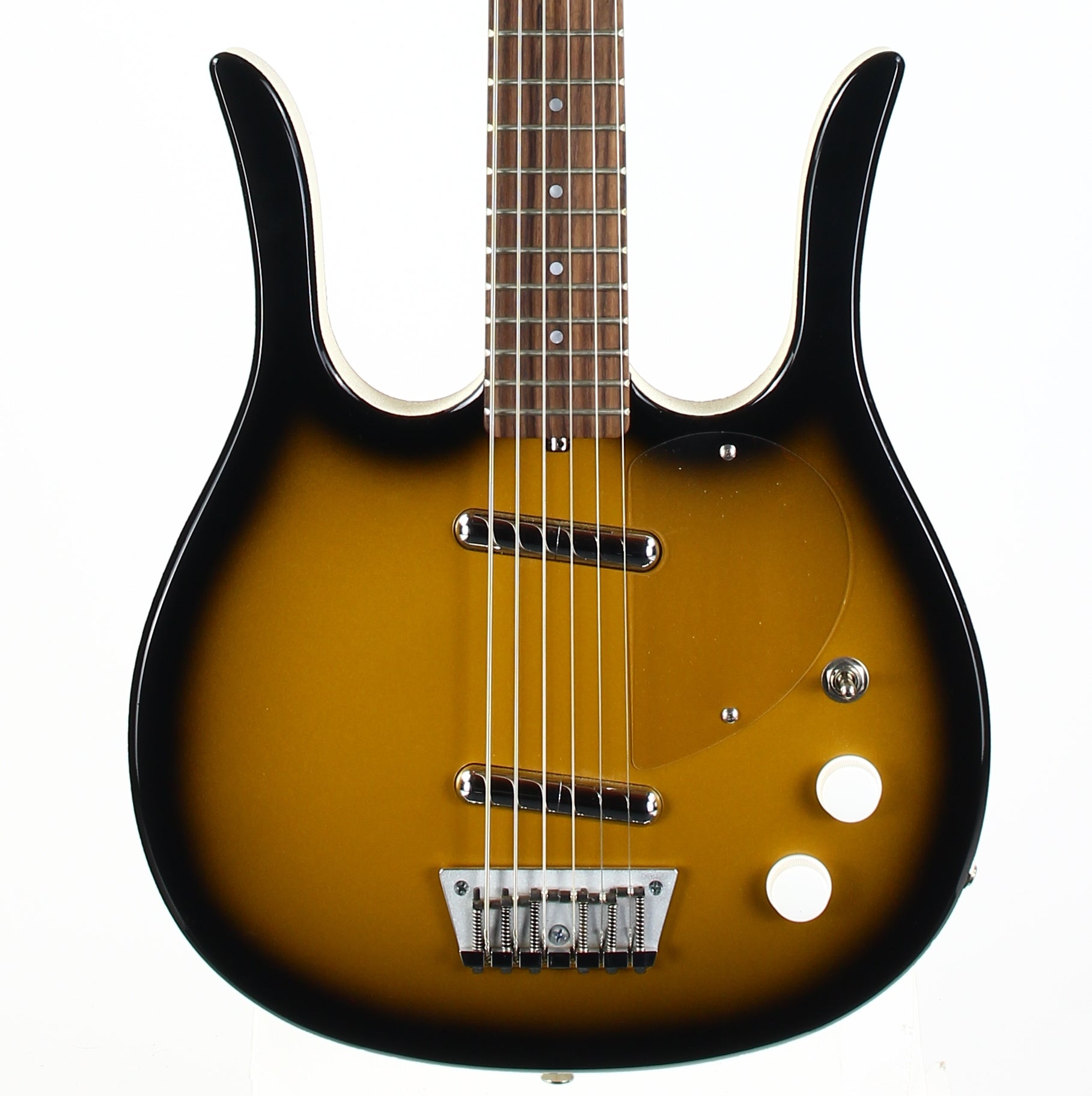 Jerry Jones USA Neptune Longhorn Baritone Bass Guitar VI 6-String Guitar | ONE OFF Gold Burst