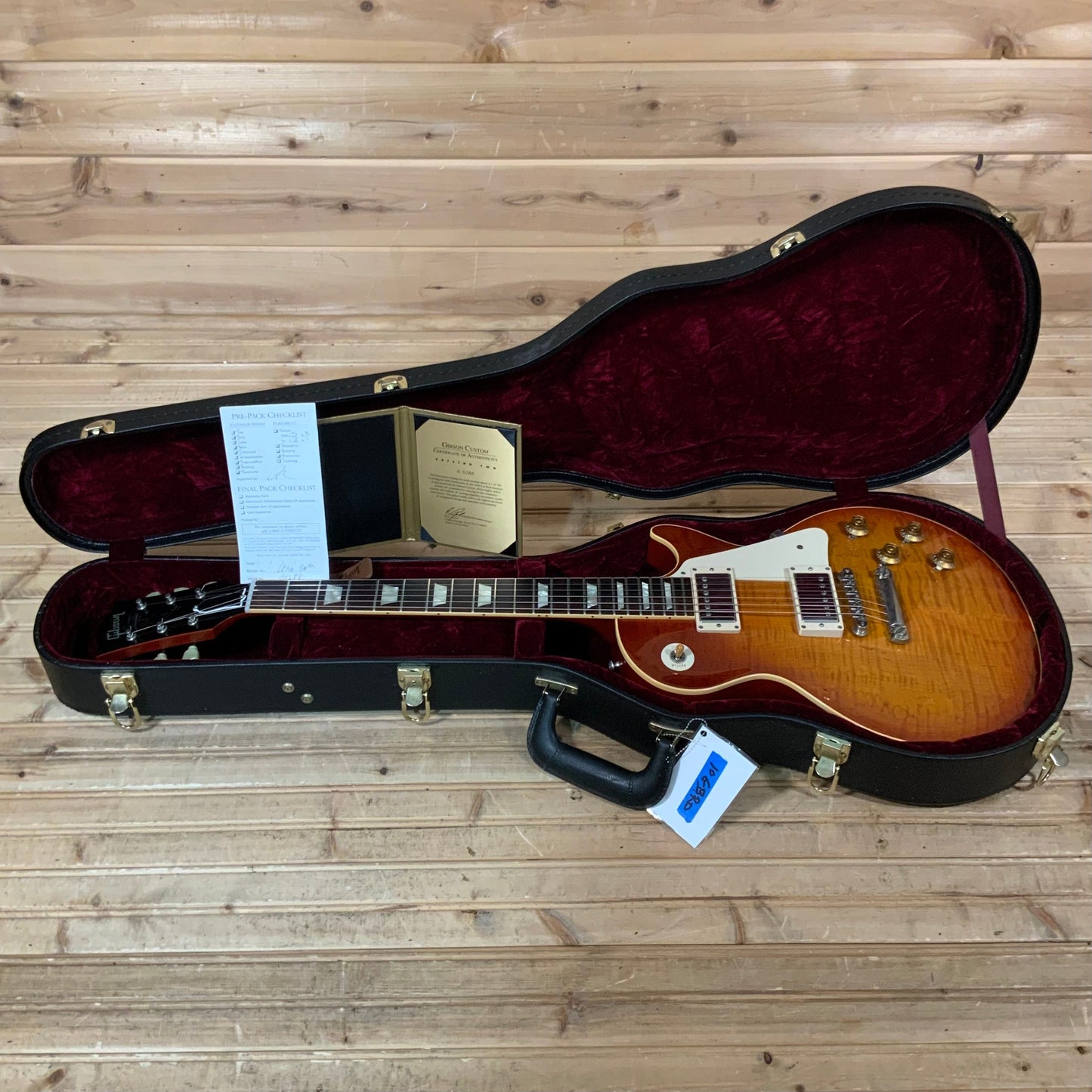 Gibson Custom Shop 2010 50th Anniversary 1960 Les Paul Standard Reissue V2 Gold Book Electric Guitar USED - Cherry Sunburst