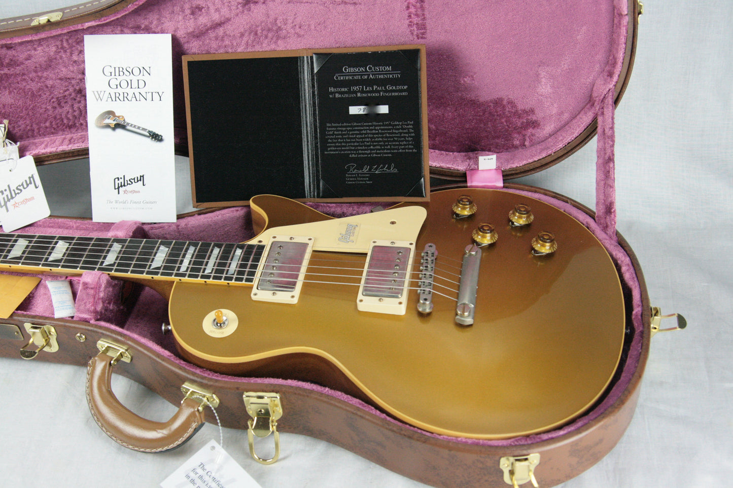 2018 Gibson BRAZILIAN ROSEWOOD 1957 Les Paul Goldtop Historic Reissue! 57