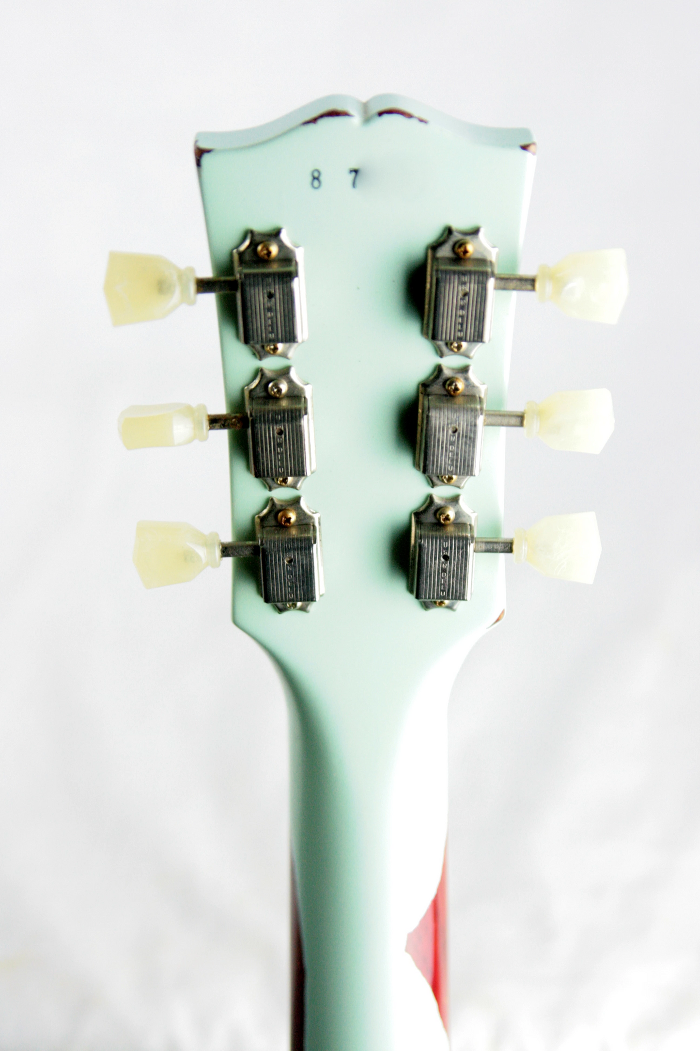 1958 Gibson Custom Shop AGED 58 Les Paul Reissue Kerry Green Over Dark Burst R8 Painted Over