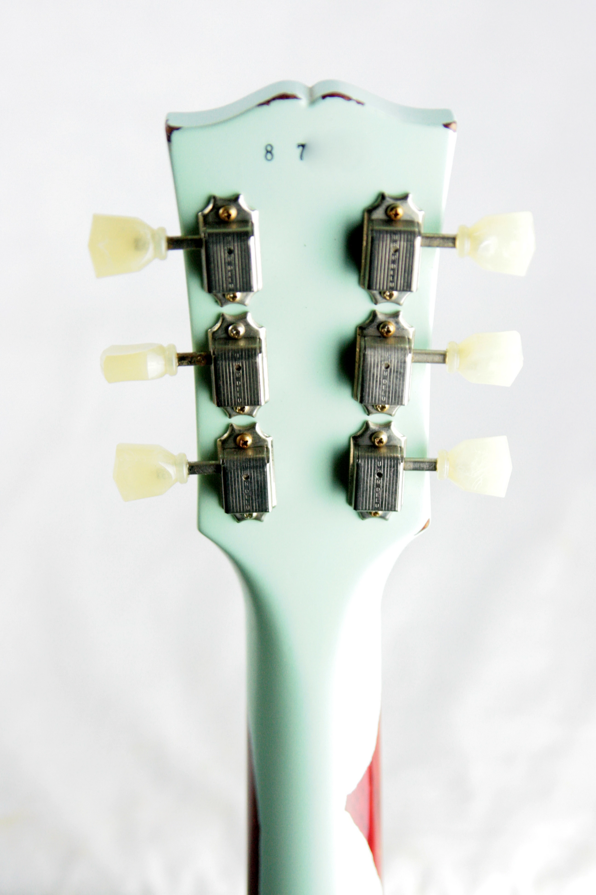 1958 Gibson Custom Shop AGED 58 Les Paul Reissue Kerry Green Over Dark Burst R8 Painted Over
