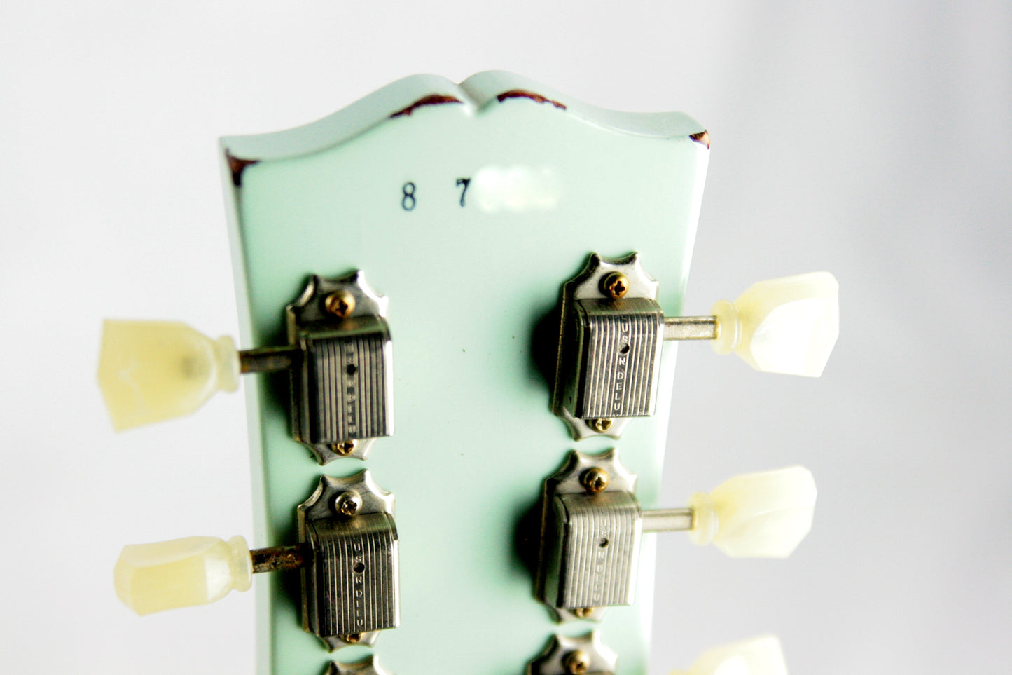 1958 Gibson Custom Shop AGED 58 Les Paul Reissue Kerry Green Over Dark Burst R8 Painted Over