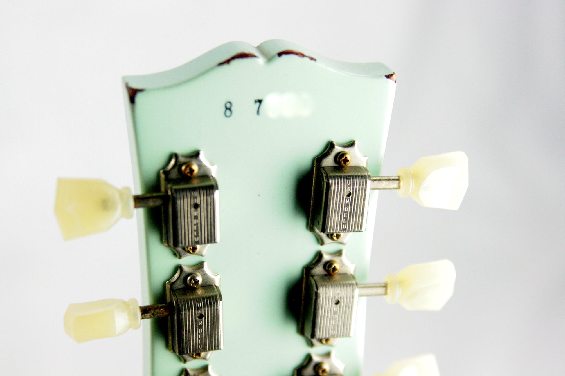 1958 Gibson Custom Shop AGED 58 Les Paul Reissue Kerry Green Over Dark Burst R8 Painted Over