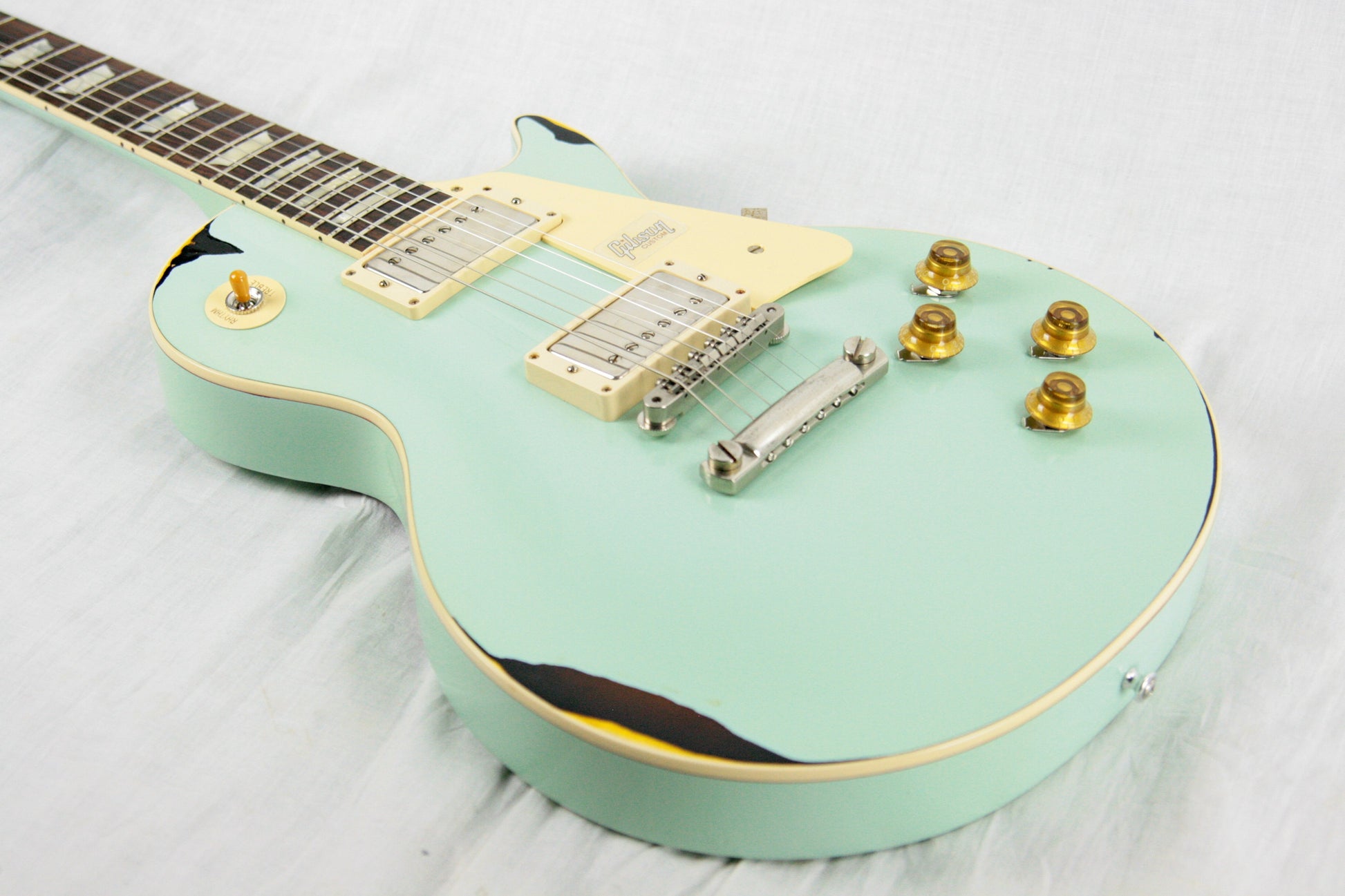 1958 Gibson Custom Shop AGED 58 Les Paul Reissue Kerry Green Over Dark Burst R8 Painted Over