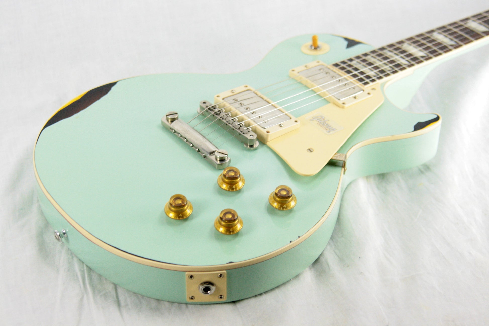 1958 Gibson Custom Shop AGED 58 Les Paul Reissue Kerry Green Over Dark Burst R8 Painted Over