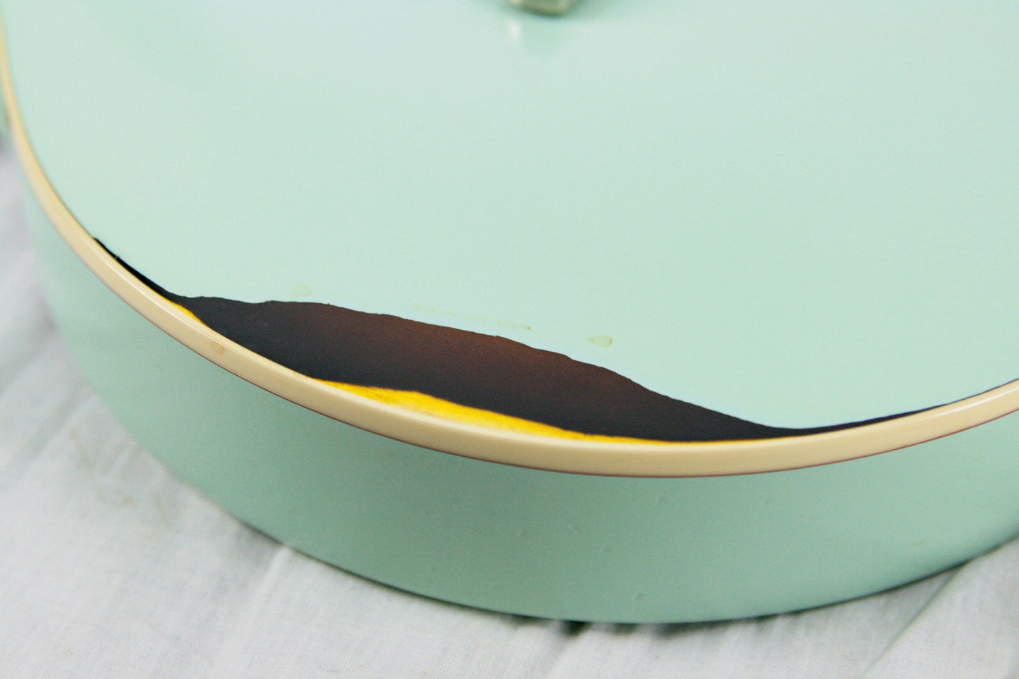 1958 Gibson Custom Shop AGED 58 Les Paul Reissue Kerry Green Over Dark Burst R8 Painted Over