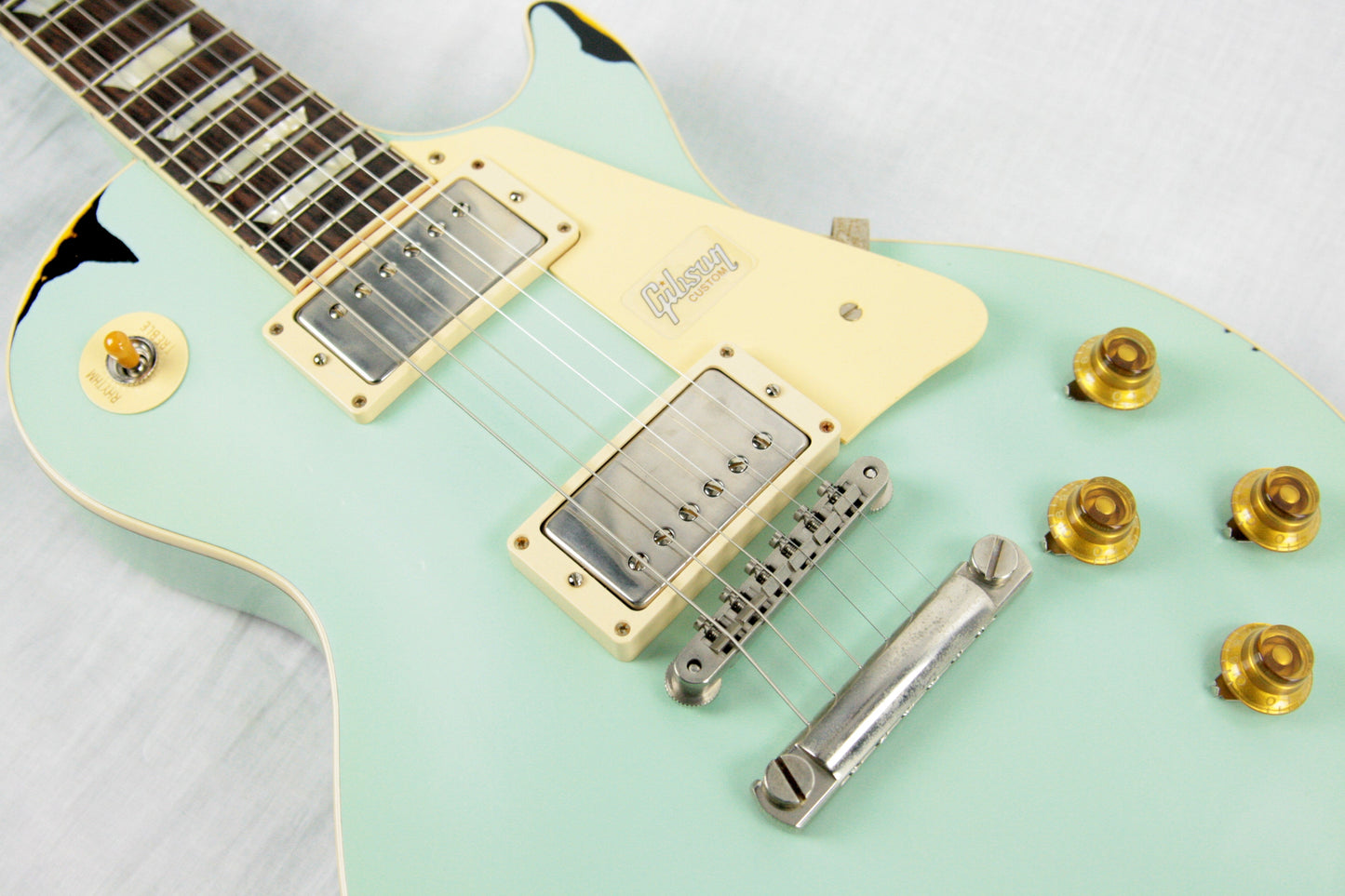 1958 Gibson Custom Shop AGED 58 Les Paul Reissue Kerry Green Over Dark Burst R8 Painted Over