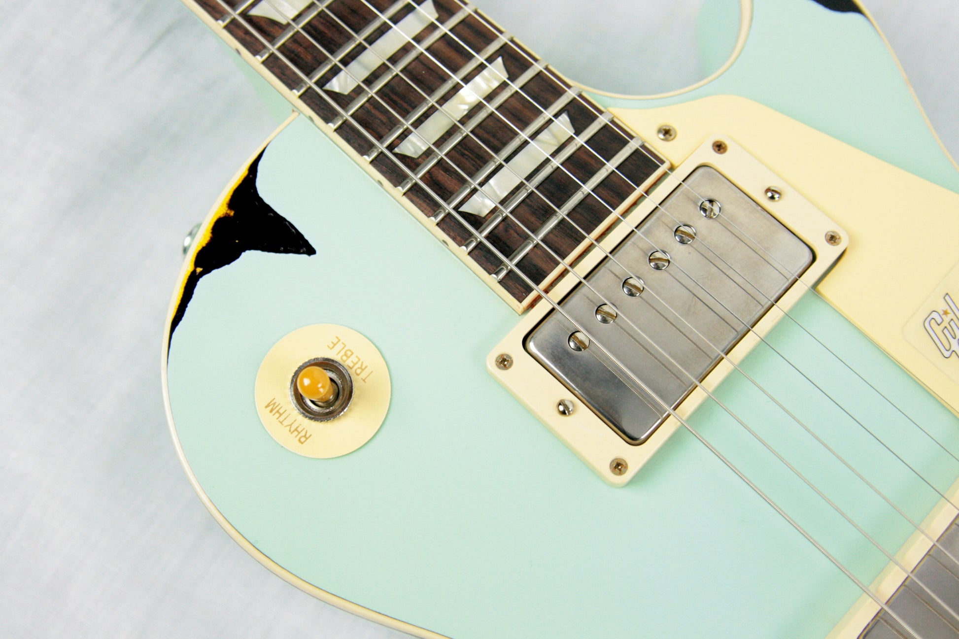 1958 Gibson Custom Shop AGED 58 Les Paul Reissue Kerry Green Over Dark Burst R8 Painted Over