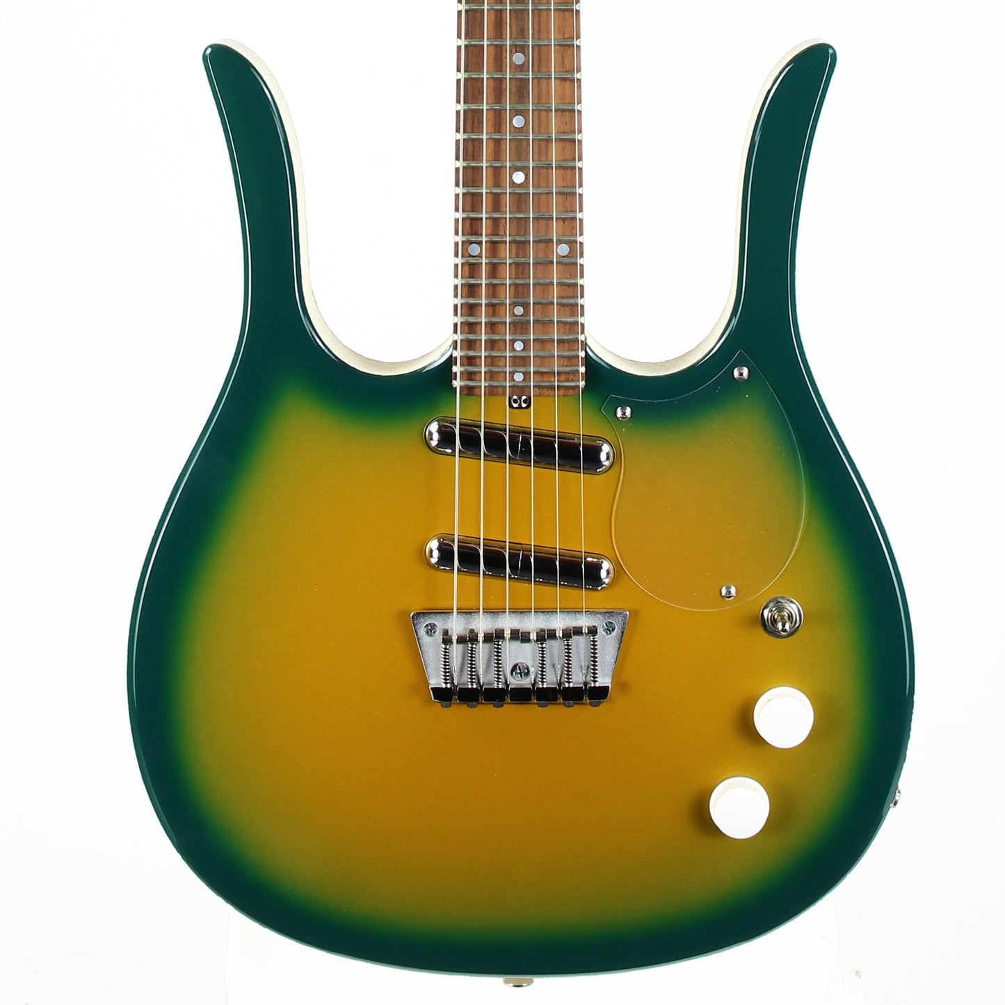 Jerry Jones USA Neptune Longhorn GUITARLIN 6-String Guitar | ONE OFF Green Burst 31 Frets