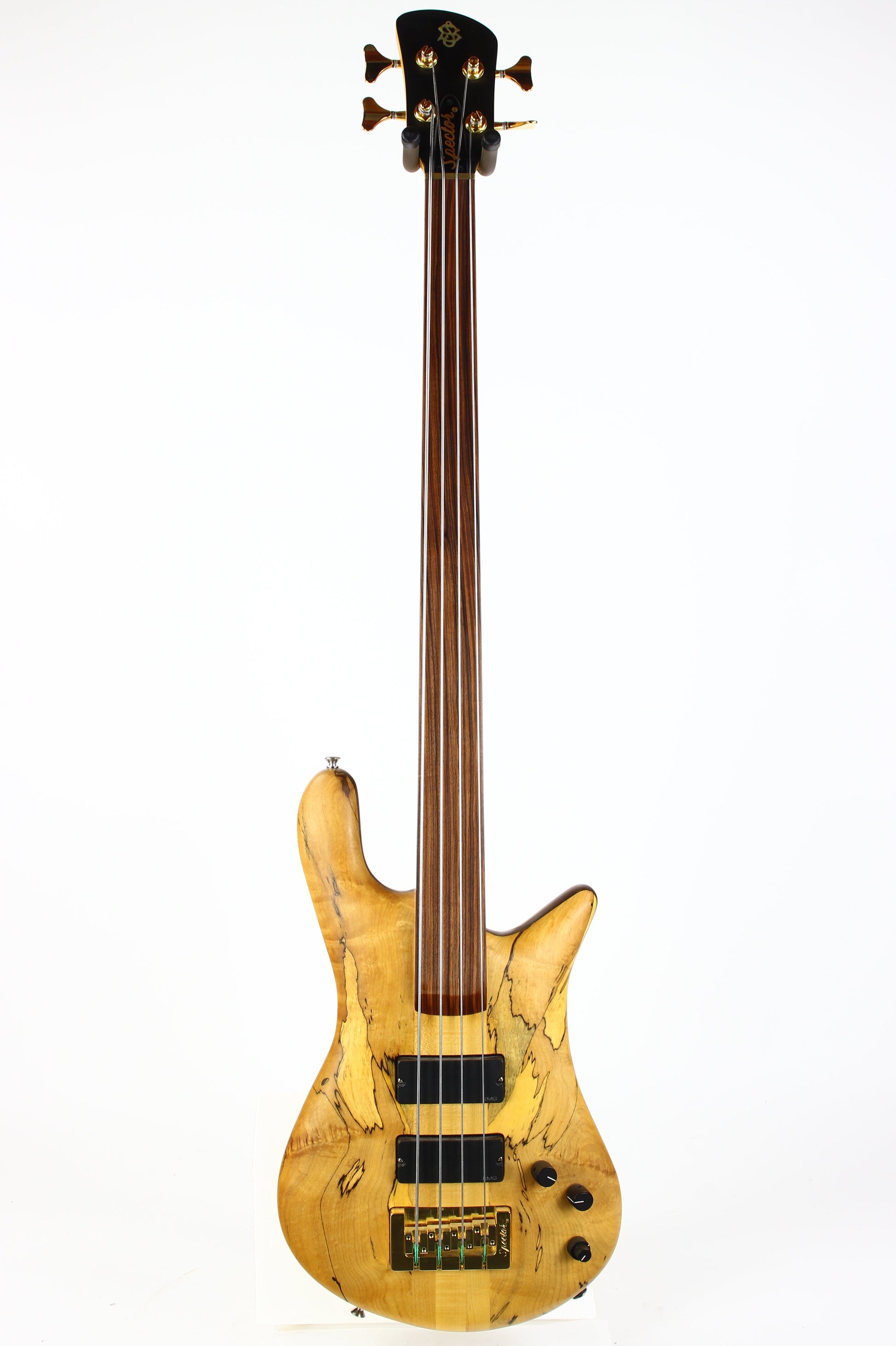 Spector USA NS-4 Bass SPALTED MAPLE | Neck-Through Fretless, Original Hard Case