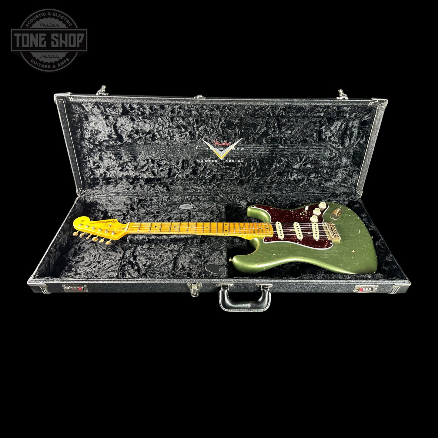 Used 2014 Fender Custom Shop Master Design 50's Strat Relic Sage Green Metallic Relic w/Case TSU24140