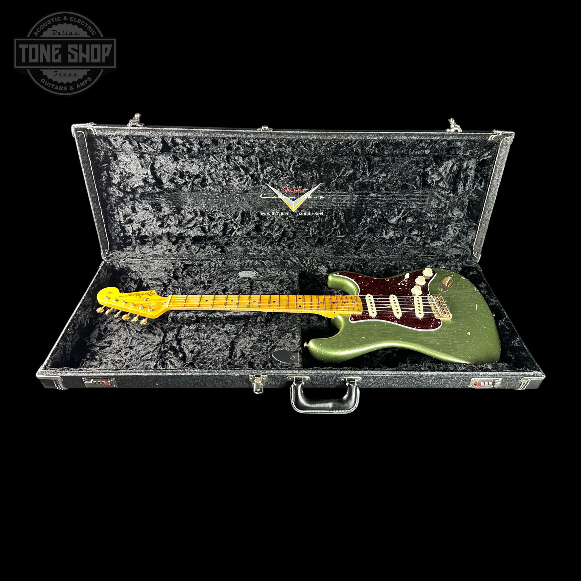 Used 2014 Fender Custom Shop Master Design 50's Strat Relic Sage Green Metallic Relic w/Case TSU24140