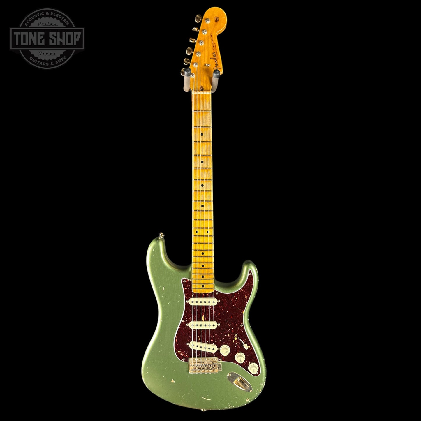 Used 2014 Fender Custom Shop Master Design 50's Strat Relic Sage Green Metallic Relic w/Case TSU24140