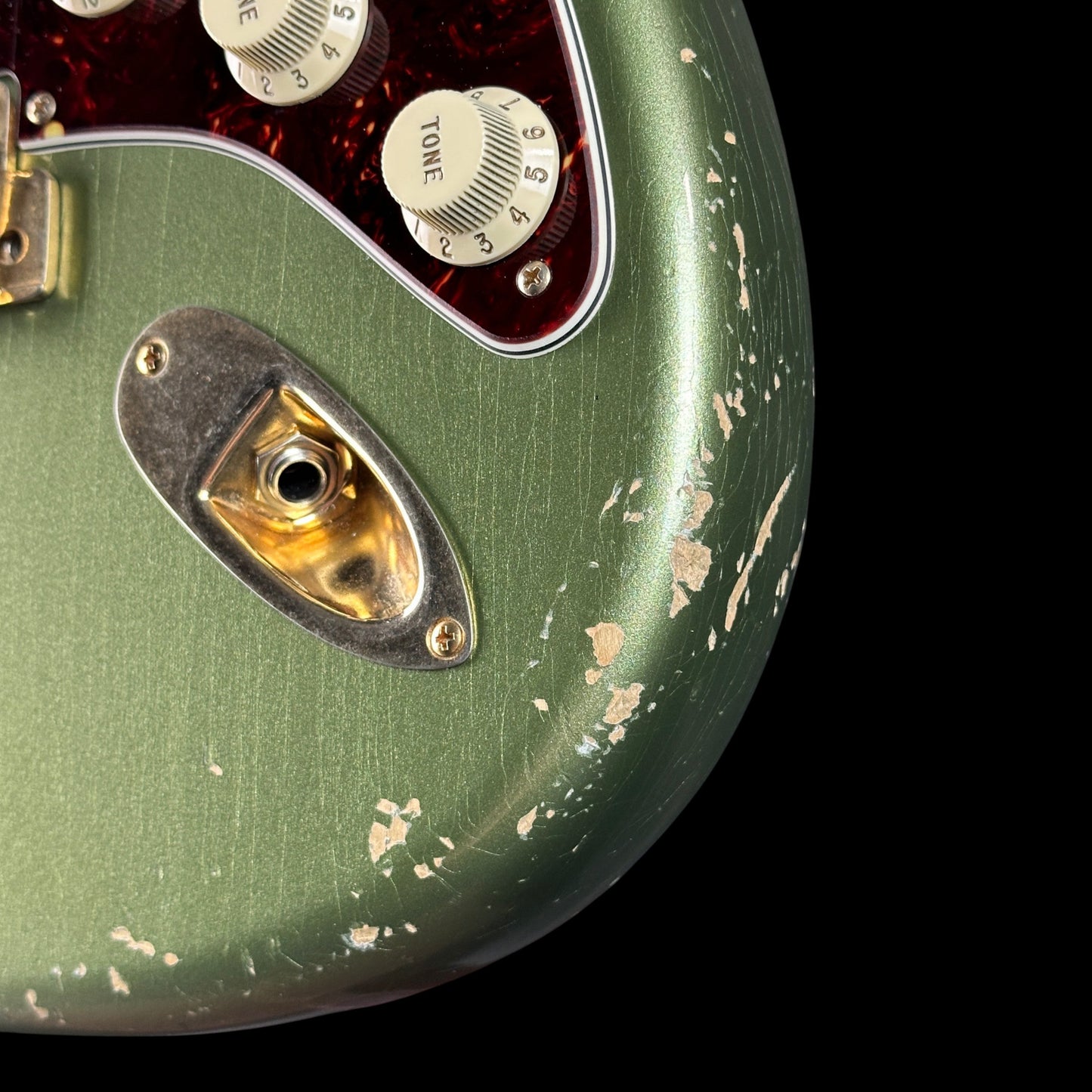 Used 2014 Fender Custom Shop Master Design 50's Strat Relic Sage Green Metallic Relic w/Case TSU24140