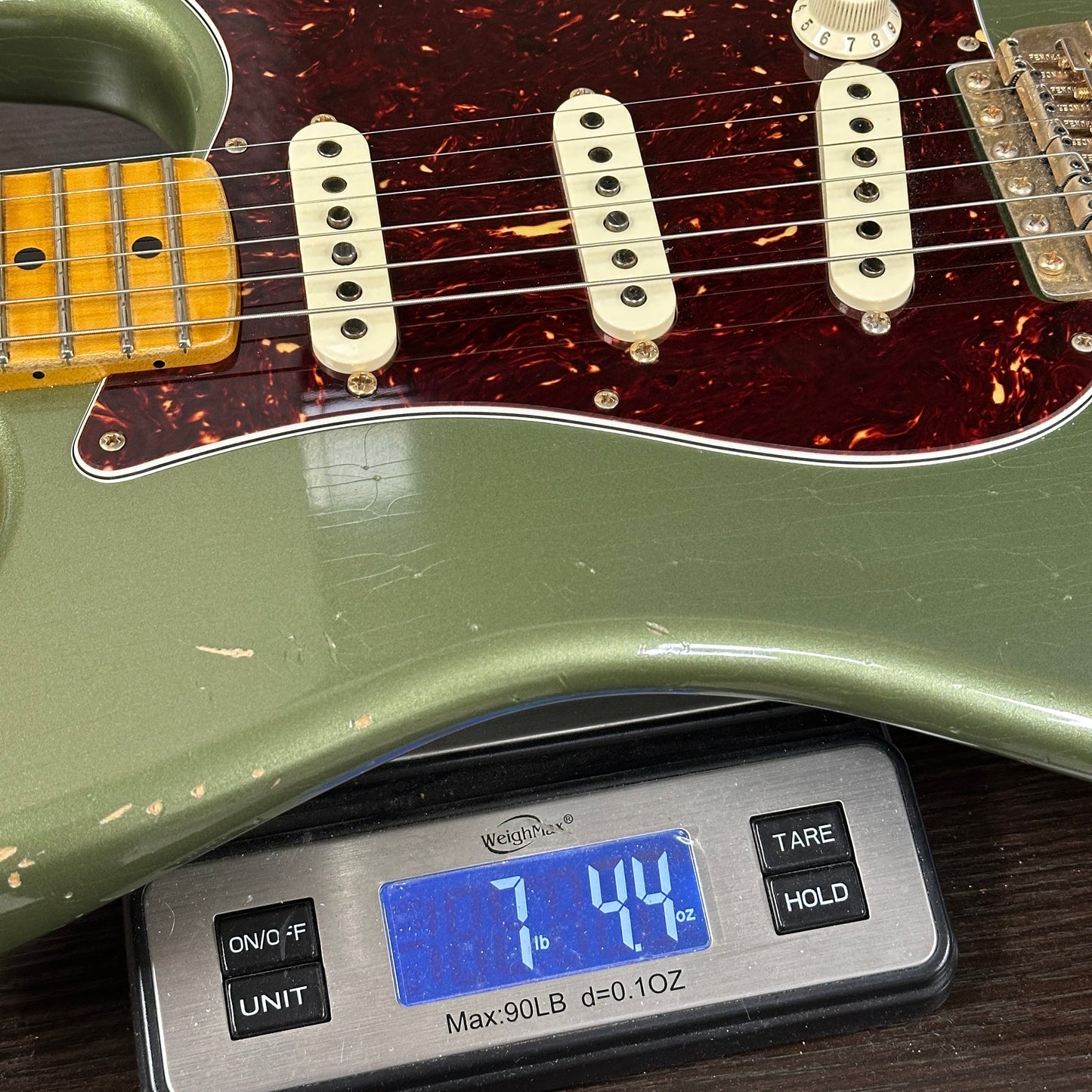 Used 2014 Fender Custom Shop Master Design 50's Strat Relic Sage Green Metallic Relic w/Case TSU24140