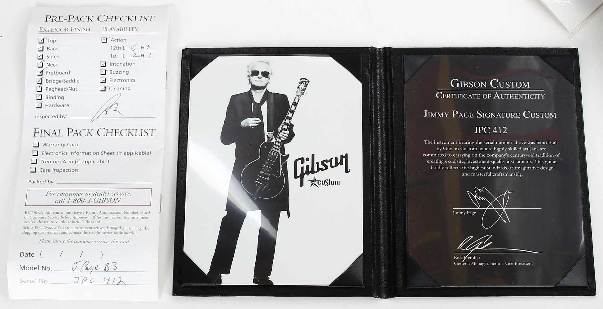 2008 Gibson Custom Shop Jimmy Page Les Paul Custom Black Beauty 1960 Signature Model w Bigsby VOS