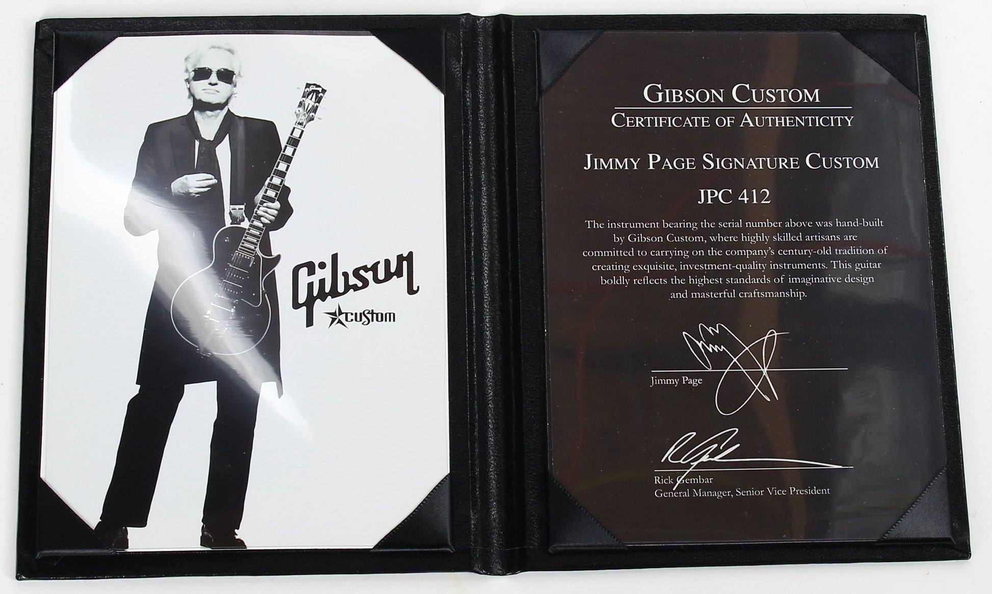 2008 Gibson Custom Shop Jimmy Page Les Paul Custom Black Beauty 1960 Signature Model w Bigsby VOS