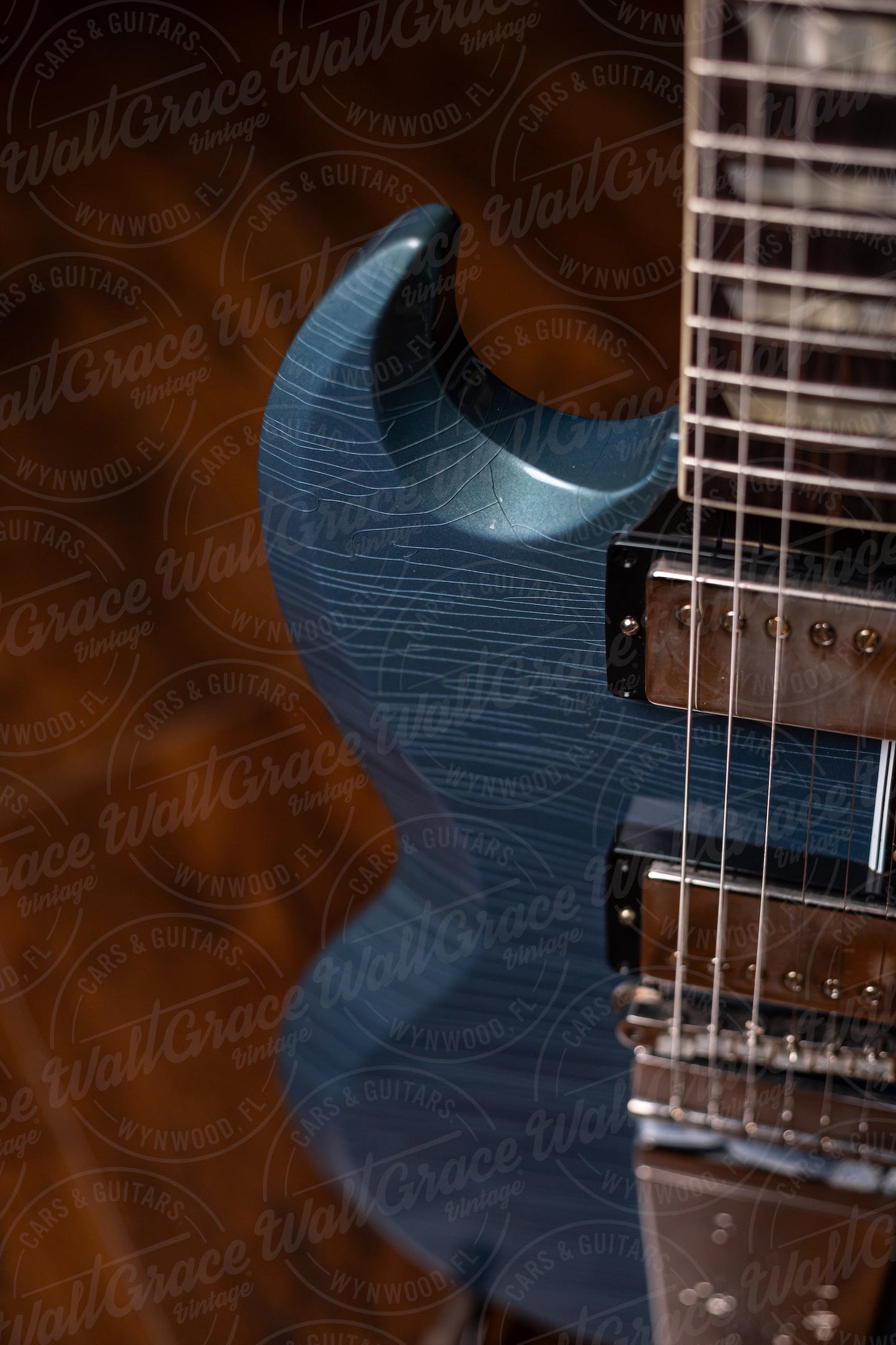 Gibson Custom Shop Murphy Lab 1964 SG Standard Reissue W/ Maestro Light Aged Electric Guitar - Antique Pelham Blue