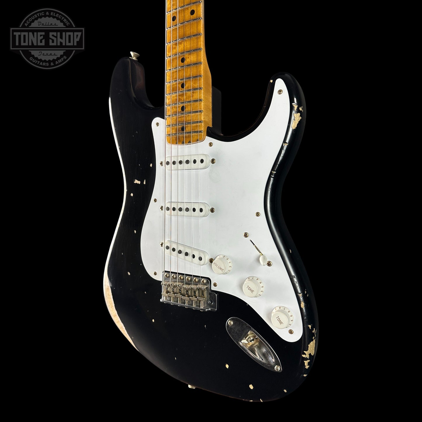 Fender Custom Shop 70th Anniversary 1954 Stratocaster Relic Black w/case