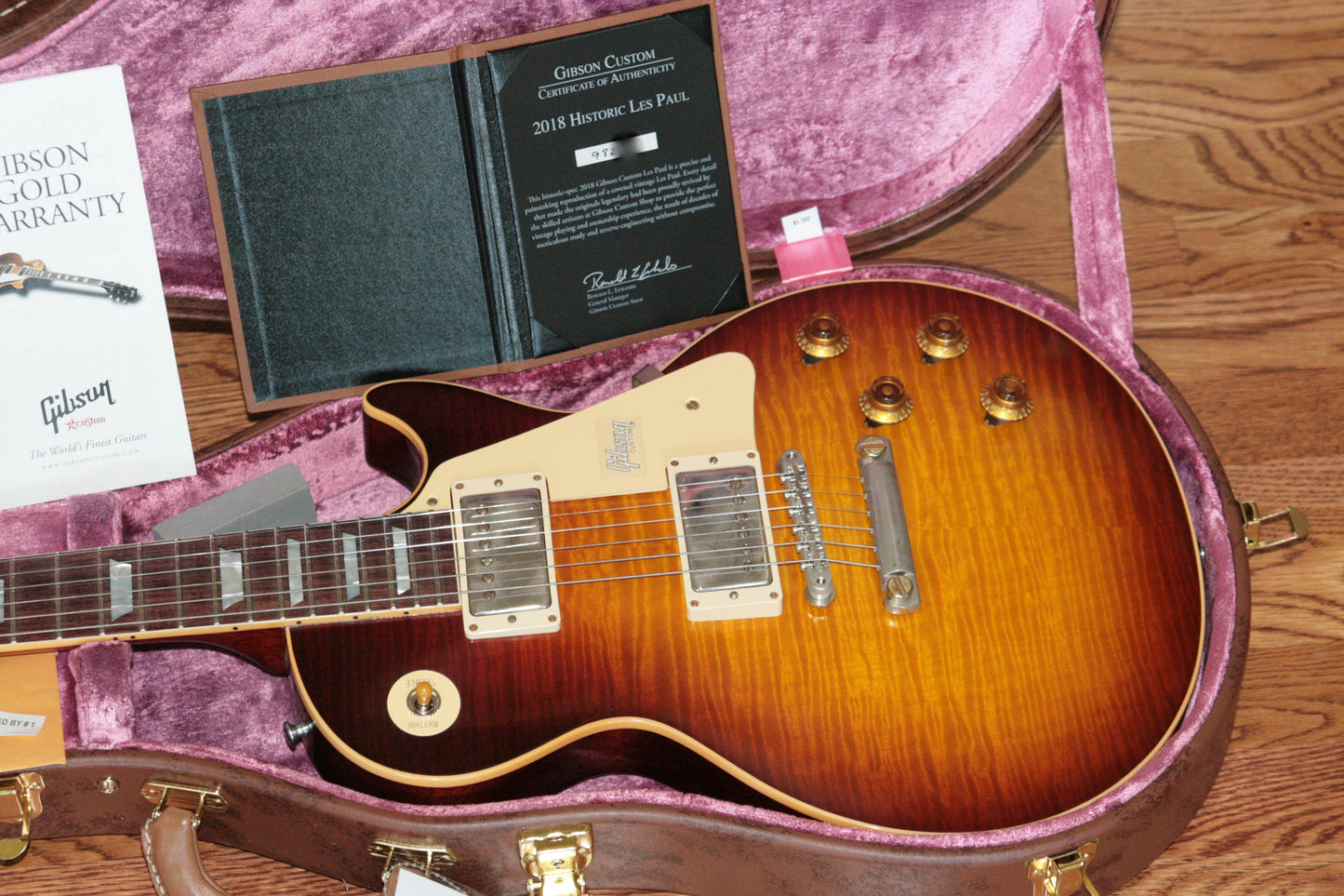 2018 Gibson 1959 Les Paul Historic Reissue! R9 59 BOURBON BURST Custom Shop TH Spec