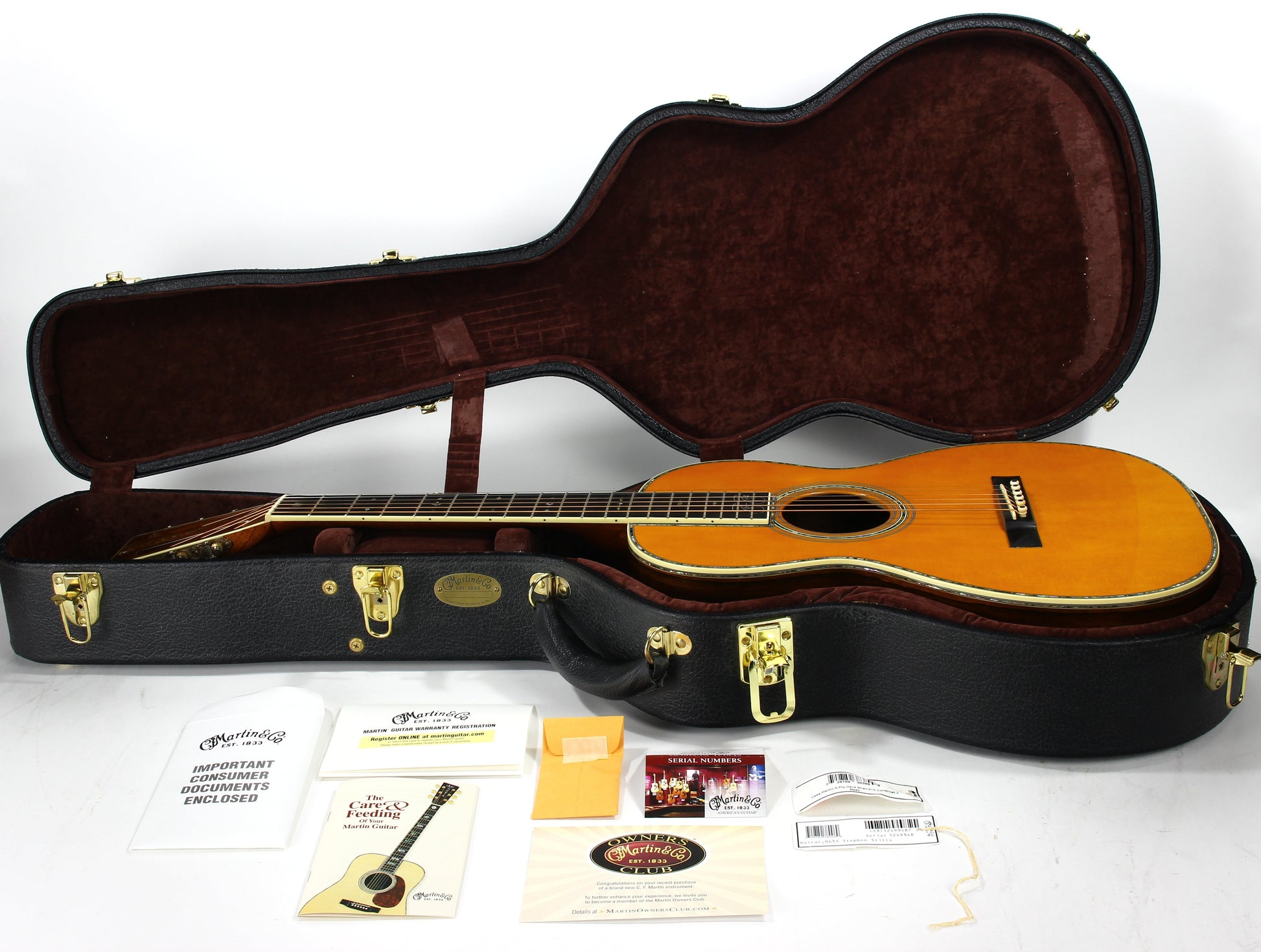 2007 Martin 0-45S STEPHEN STILLS Madagascar Rosewood - Stunning Example, MINT, Adirondack Top, D 000