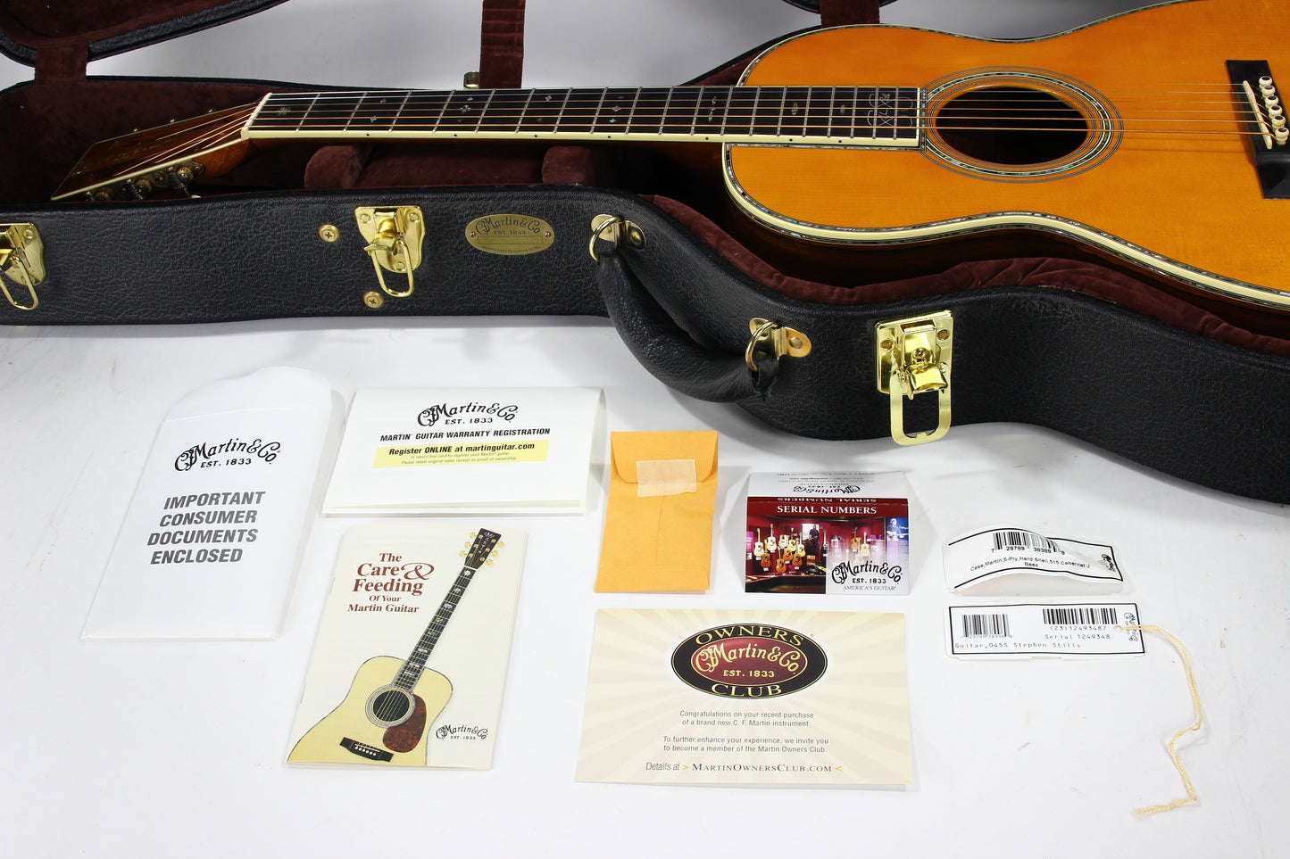 2007 Martin 0-45S STEPHEN STILLS Madagascar Rosewood - Stunning Example, MINT, Adirondack Top, D 000