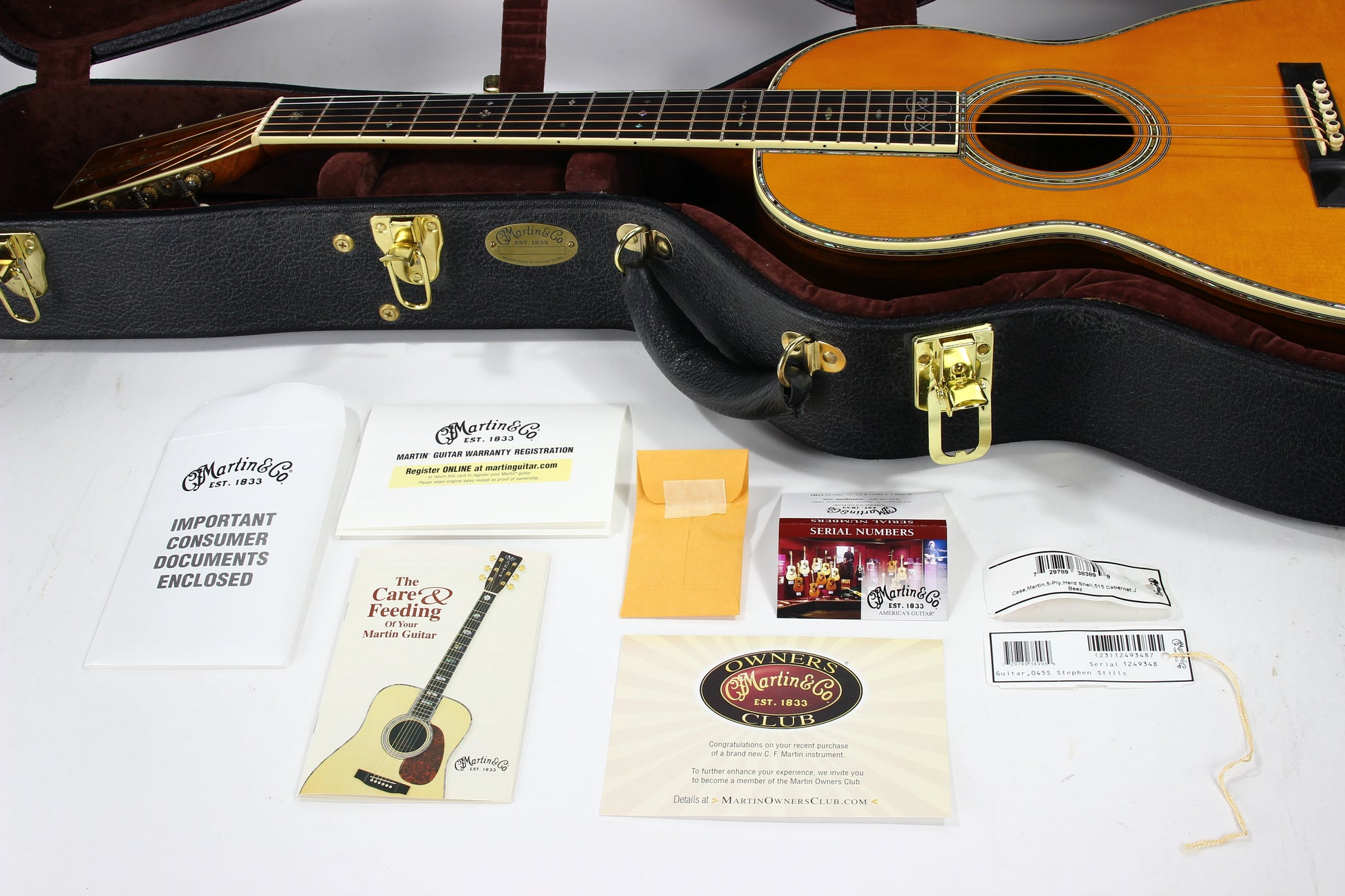 2007 Martin 0-45S STEPHEN STILLS Madagascar Rosewood - Stunning Example, MINT, Adirondack Top, D 000