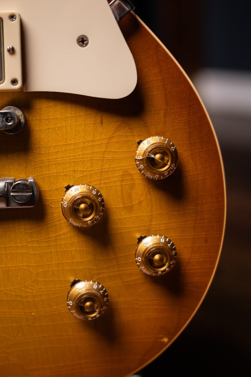 2008 Gibson Custom Shop 1958 Les Paul 50th Anniversary Plain Top Tom Murphy Aged Limited Edition Electric Guitar - Iced Tea Burst