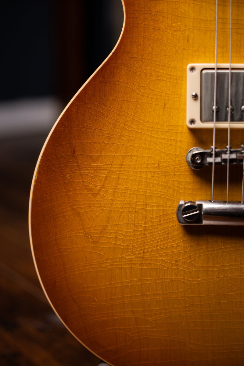 2008 Gibson Custom Shop 1958 Les Paul 50th Anniversary Plain Top Tom Murphy Aged Limited Edition Electric Guitar - Iced Tea Burst