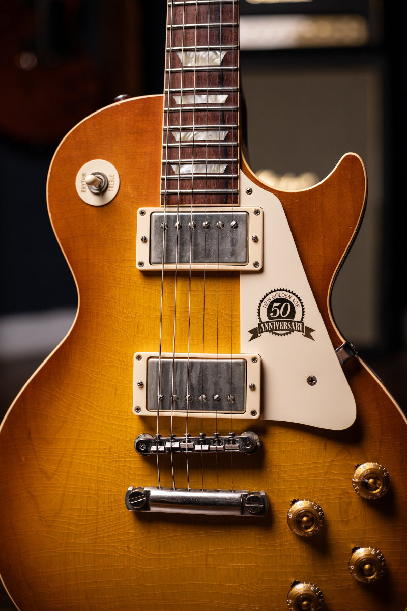 2008 Gibson Custom Shop 1958 Les Paul 50th Anniversary Plain Top Tom Murphy Aged Limited Edition Electric Guitar - Iced Tea Burst