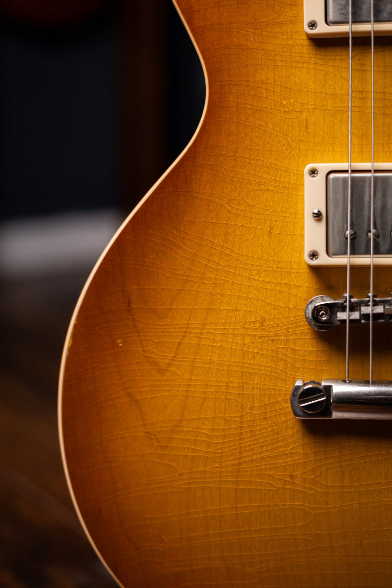 2008 Gibson Custom Shop 1958 Les Paul 50th Anniversary Plain Top Tom Murphy Aged Limited Edition Electric Guitar - Iced Tea Burst