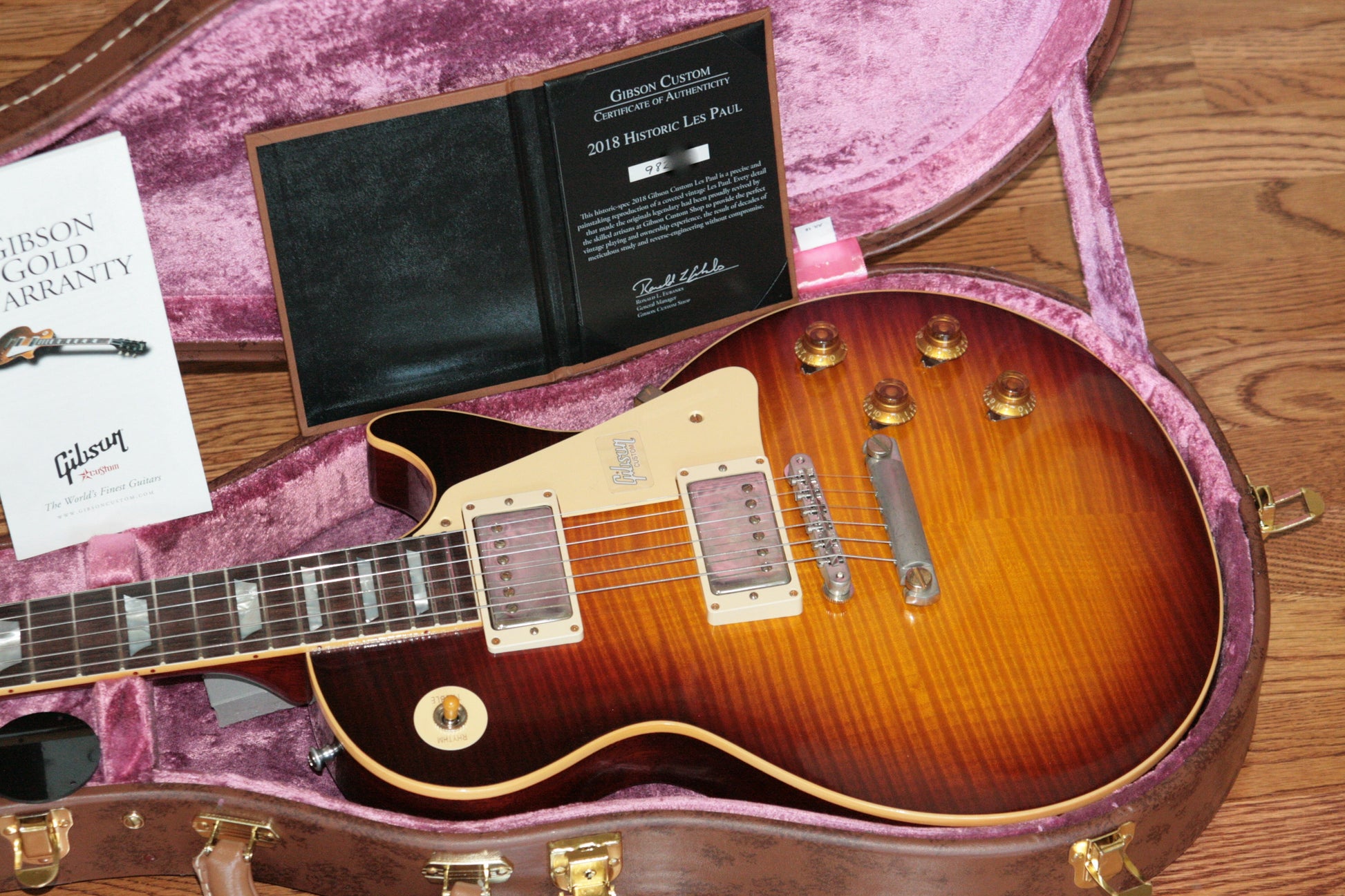2018 Gibson 1959 Les Paul Historic Reissue! R9 59 BOURBON BURST Custom Shop TH Spec