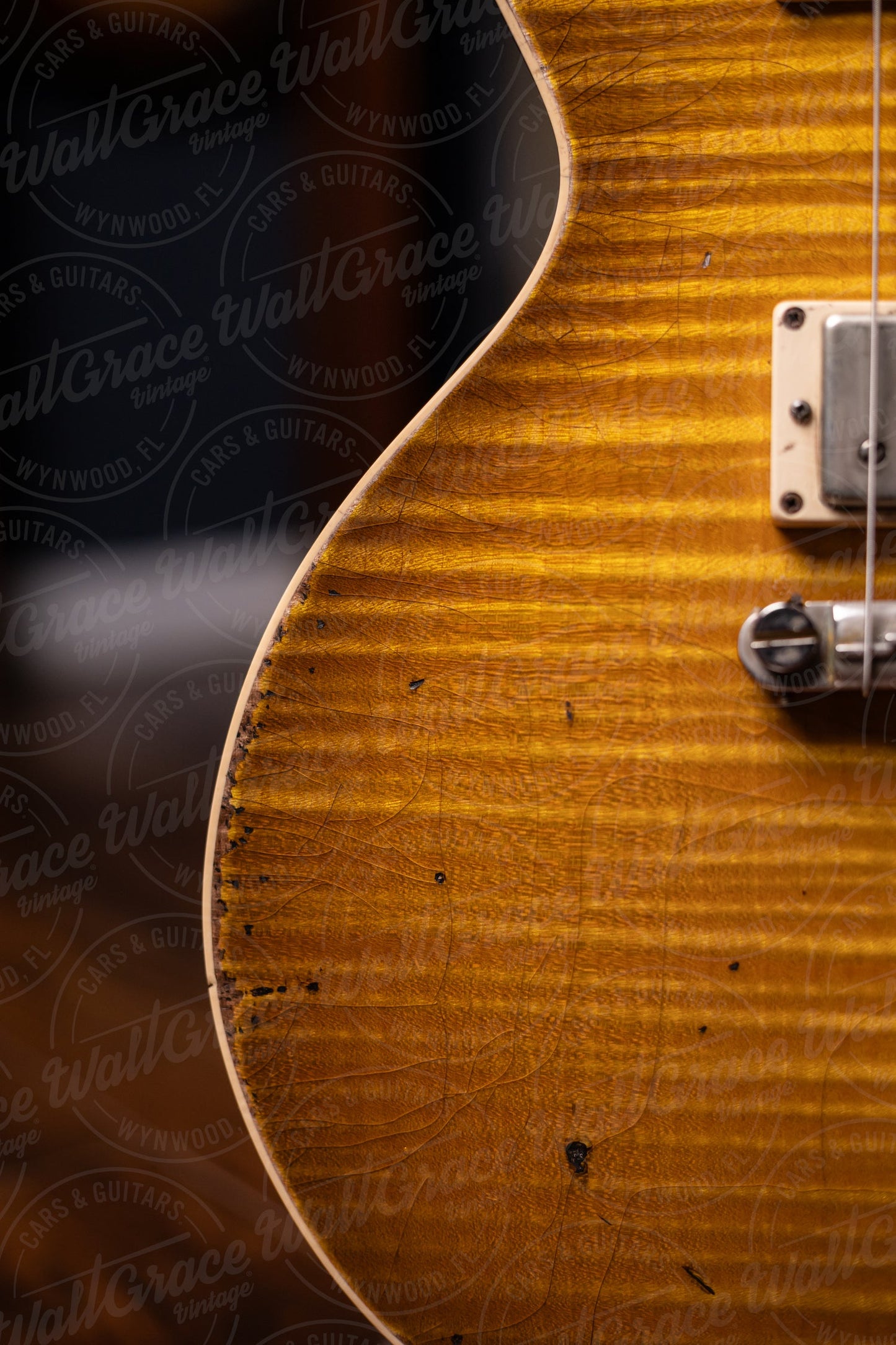2020 Scala Underdog 5.9 Electric Guitar - Amber Sunburst