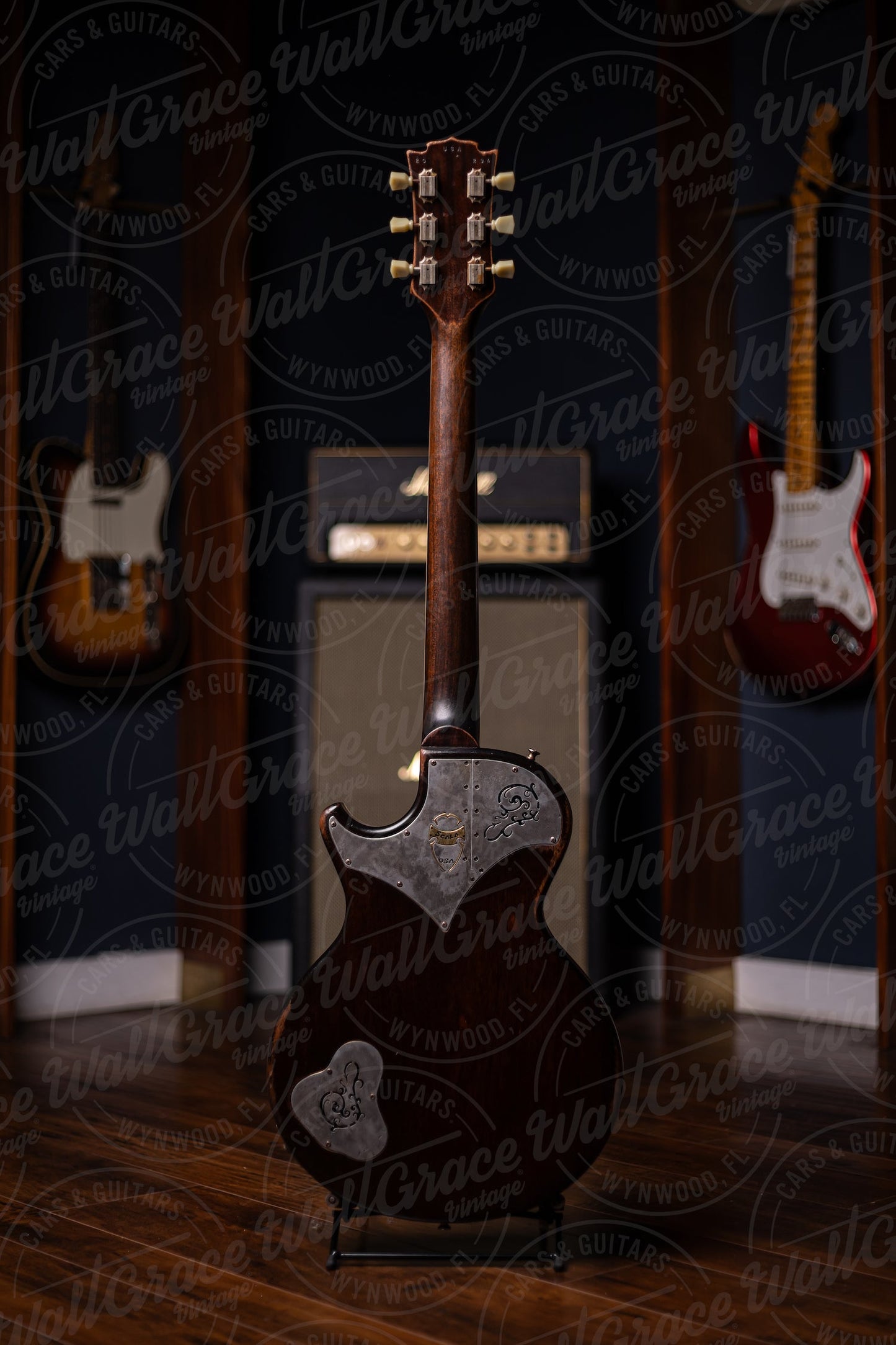 2020 Scala Underdog 5.9 Electric Guitar - Amber Sunburst