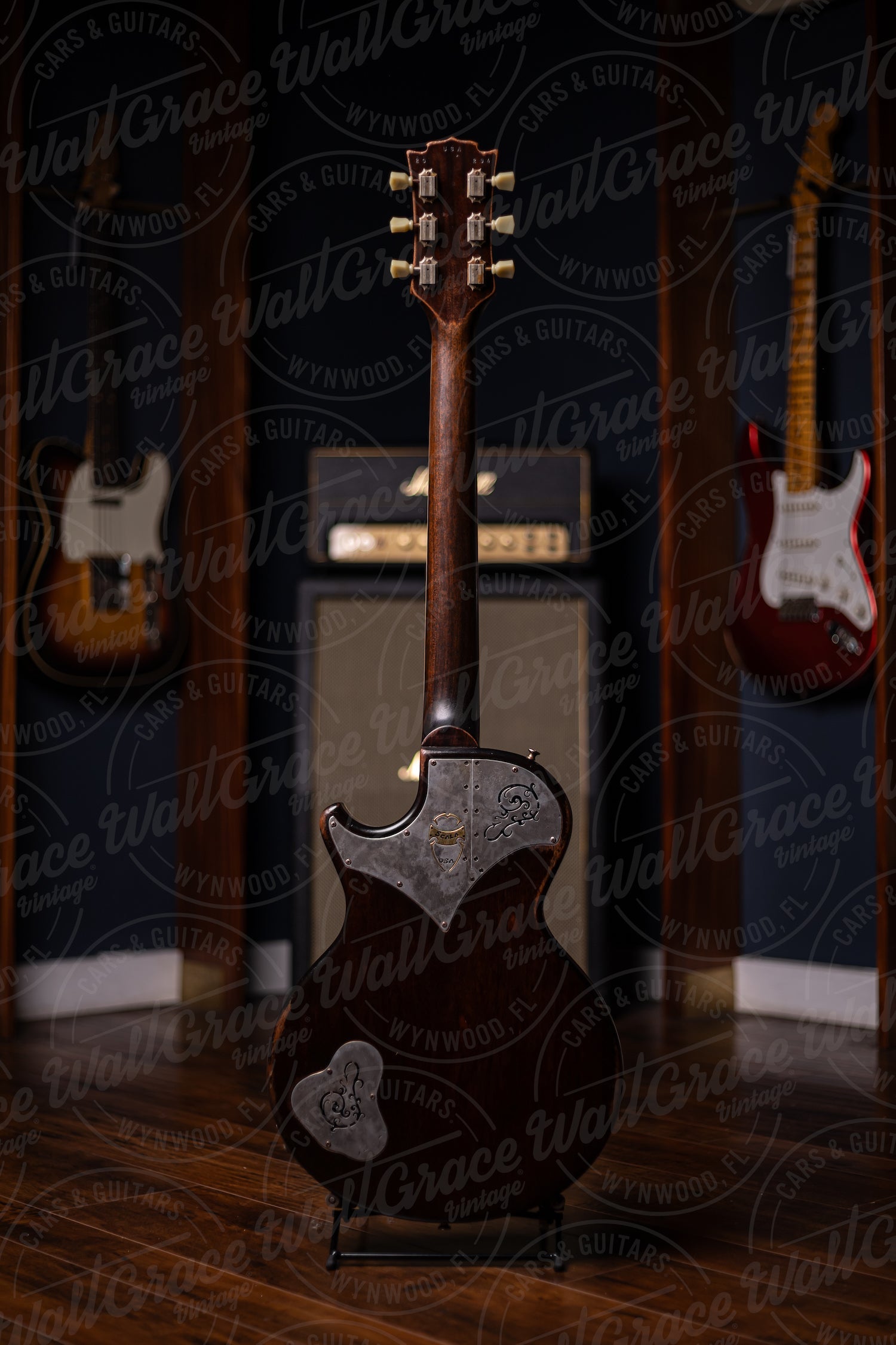 2020 Scala Underdog 5.9 Electric Guitar - Amber Sunburst