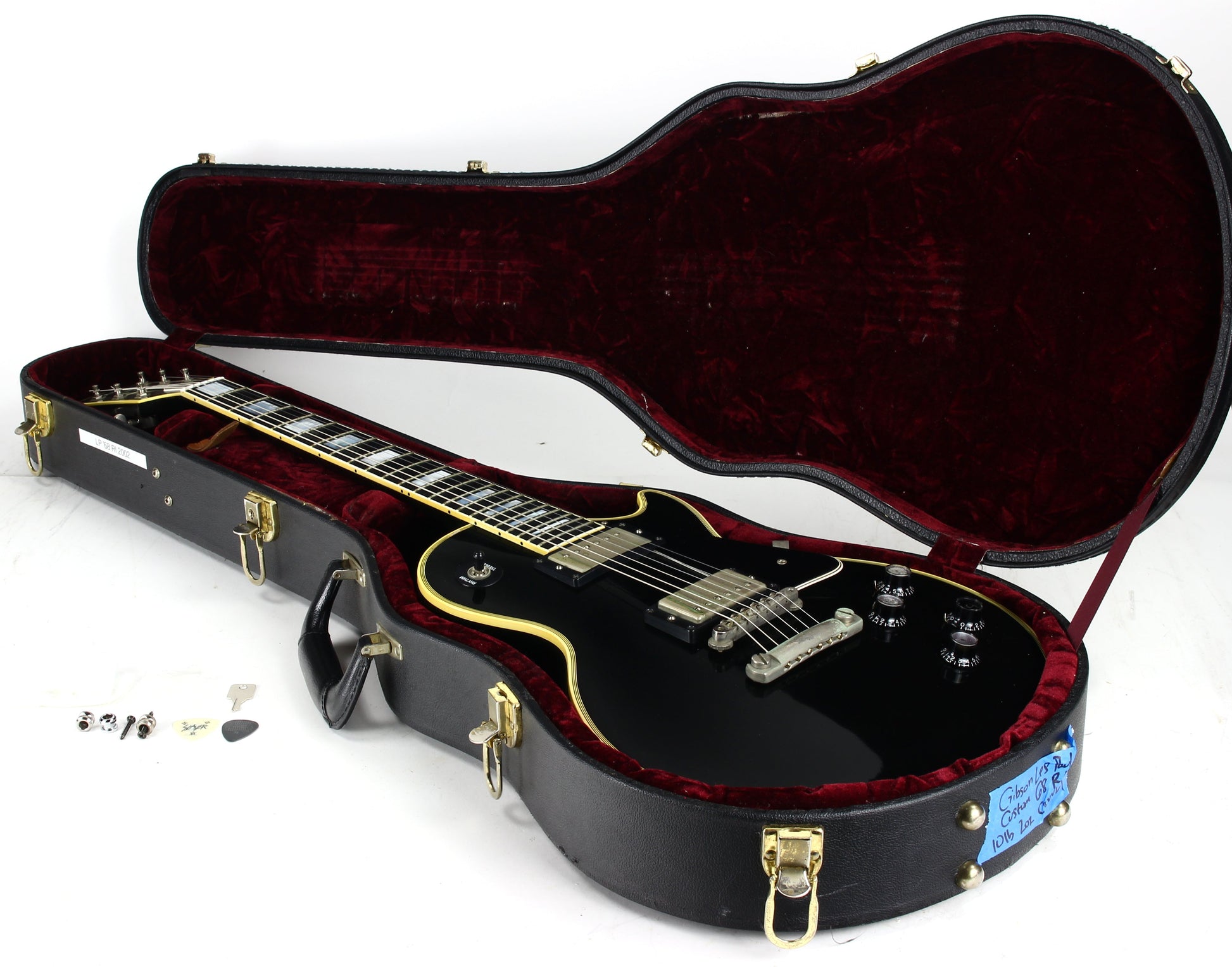 2002 Gibson '68 Les Paul Custom Black Beauty 1968 with Nickel Hardware Electric Guitar