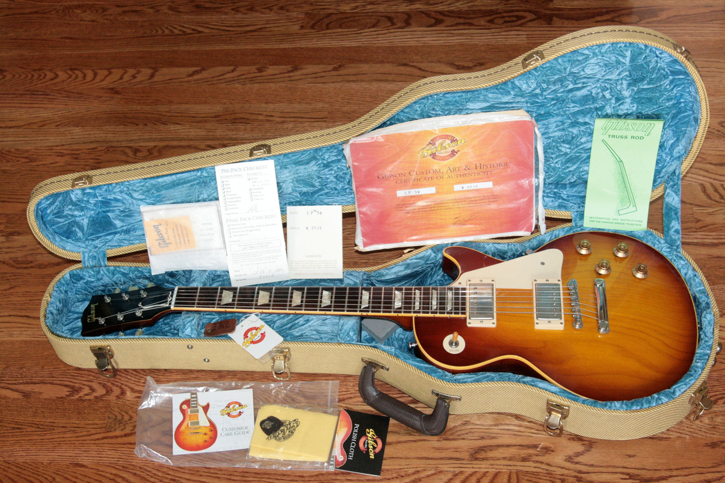 2003 Gibson BRAZILIAN ROSEWOOD 1958 Les Paul Historic Reissue! R8 58 Custom Shop