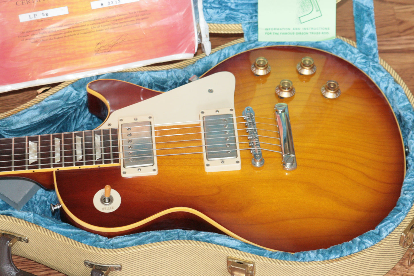 2003 Gibson BRAZILIAN ROSEWOOD 1958 Les Paul Historic Reissue! R8 58 Custom Shop