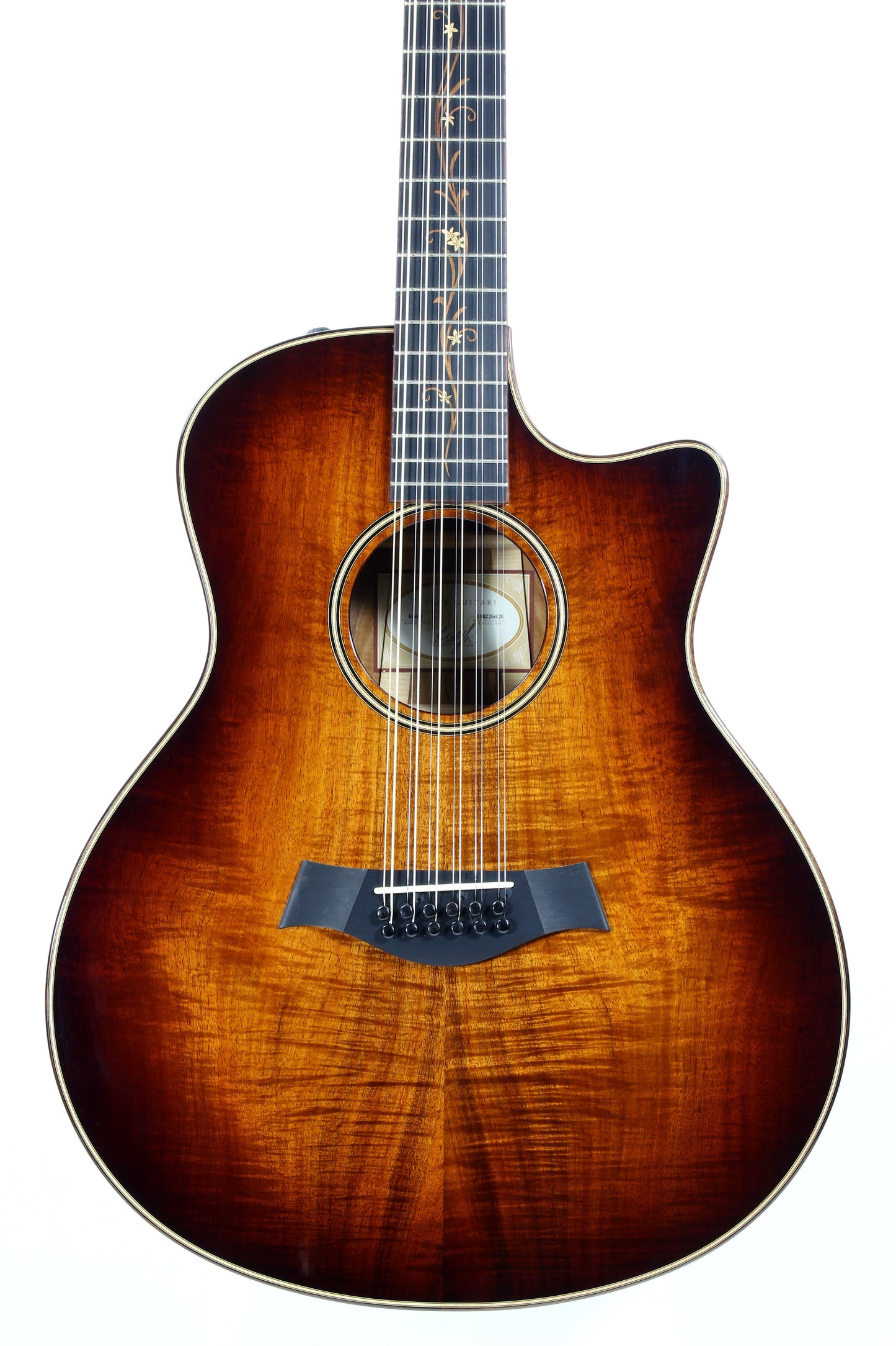 2016 Taylor K66ce 12 String Hawaiian KOA Top, Back, Sides! Shaded Edgeburst GS k26ce
