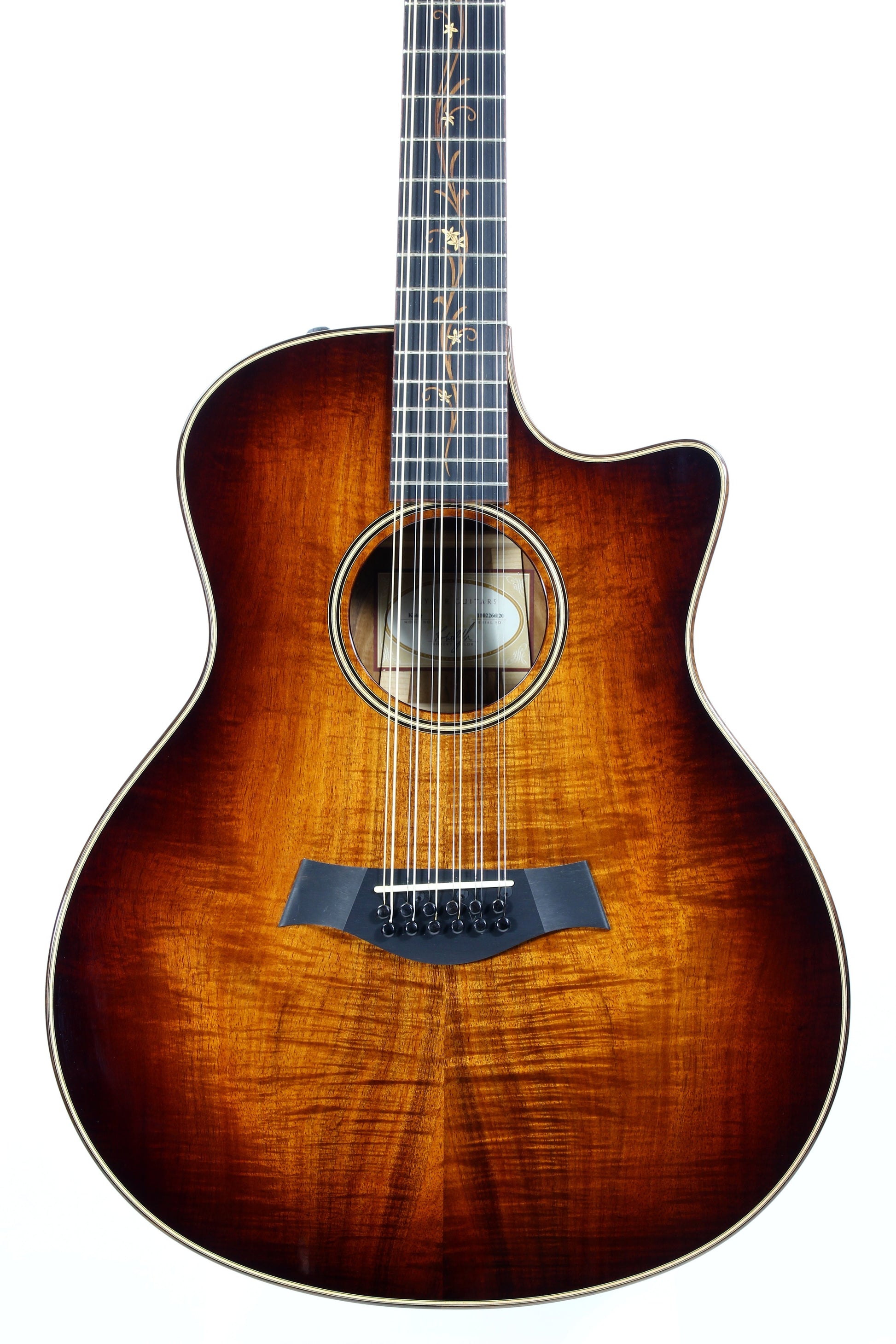 2016 Taylor K66ce 12 String Hawaiian KOA Top, Back, Sides! Shaded Edgeburst GS k26ce