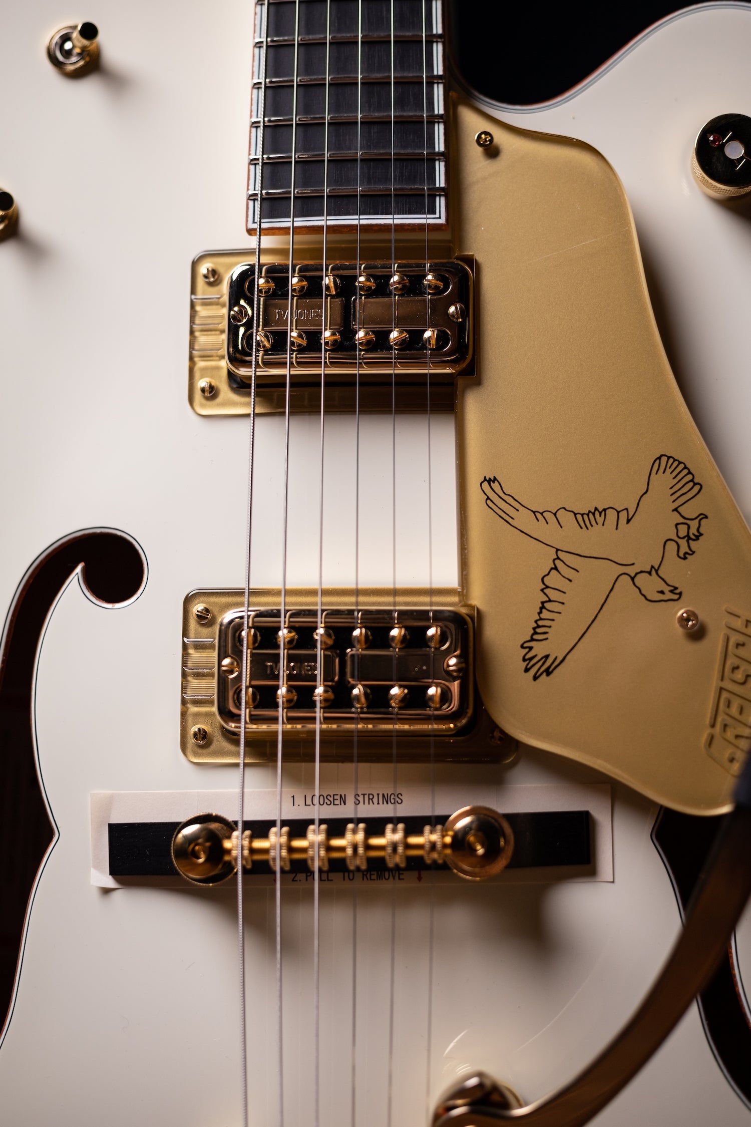 Gretsch G6136T-59 Vintage Select Edition '59 Falcon Hollow Body Electric Guitar - Vintage White