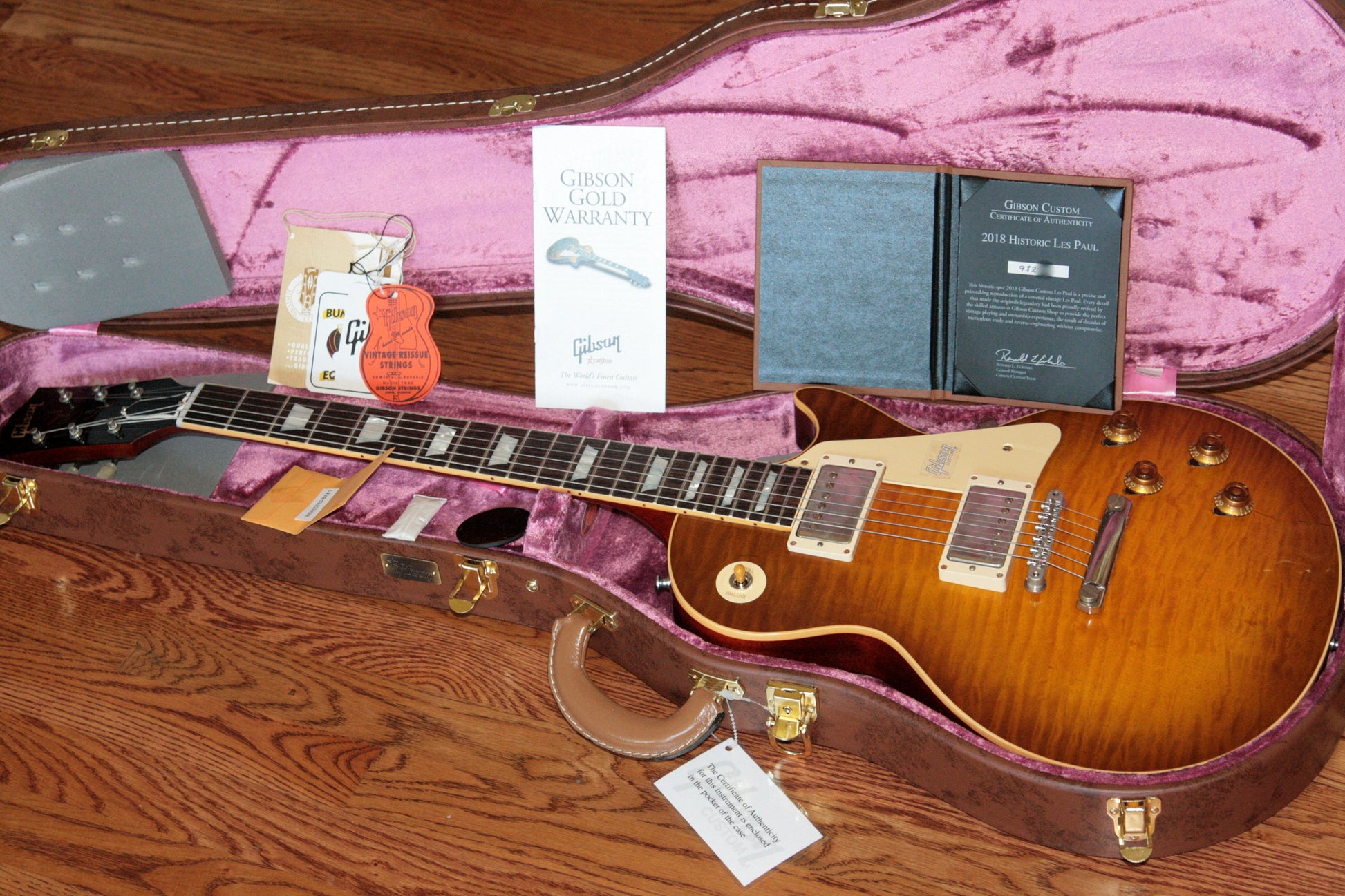 2018 Gibson 1959 Les Paul VINTAGE TOP Historic Reissue R9 59 DIRTY GREEN LEMON Custom