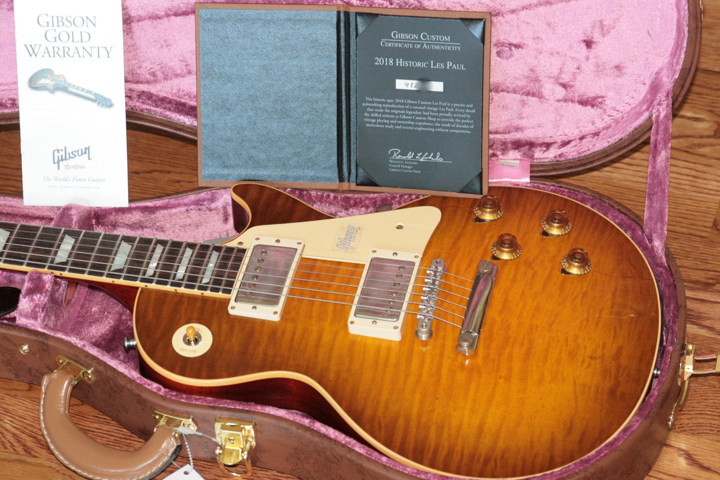 2018 Gibson 1959 Les Paul VINTAGE TOP Historic Reissue R9 59 DIRTY GREEN LEMON Custom