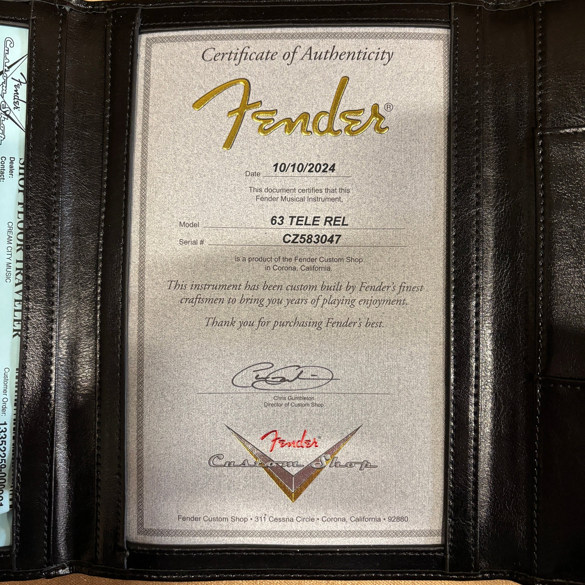 Fender Custom Shop 1963 Telecaster Relic - Aged Fiesta Red