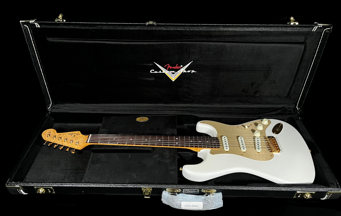 Fender Custom Shop 56/63 Stratocaster NOS Arctic Pearl w/case